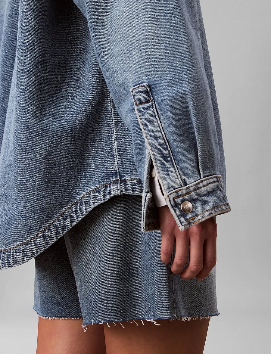 Calvin Klein Jeans - DENIM BOYFRIEND SHIRT OVERNIGHT - denim jackets - overnight blue - 5