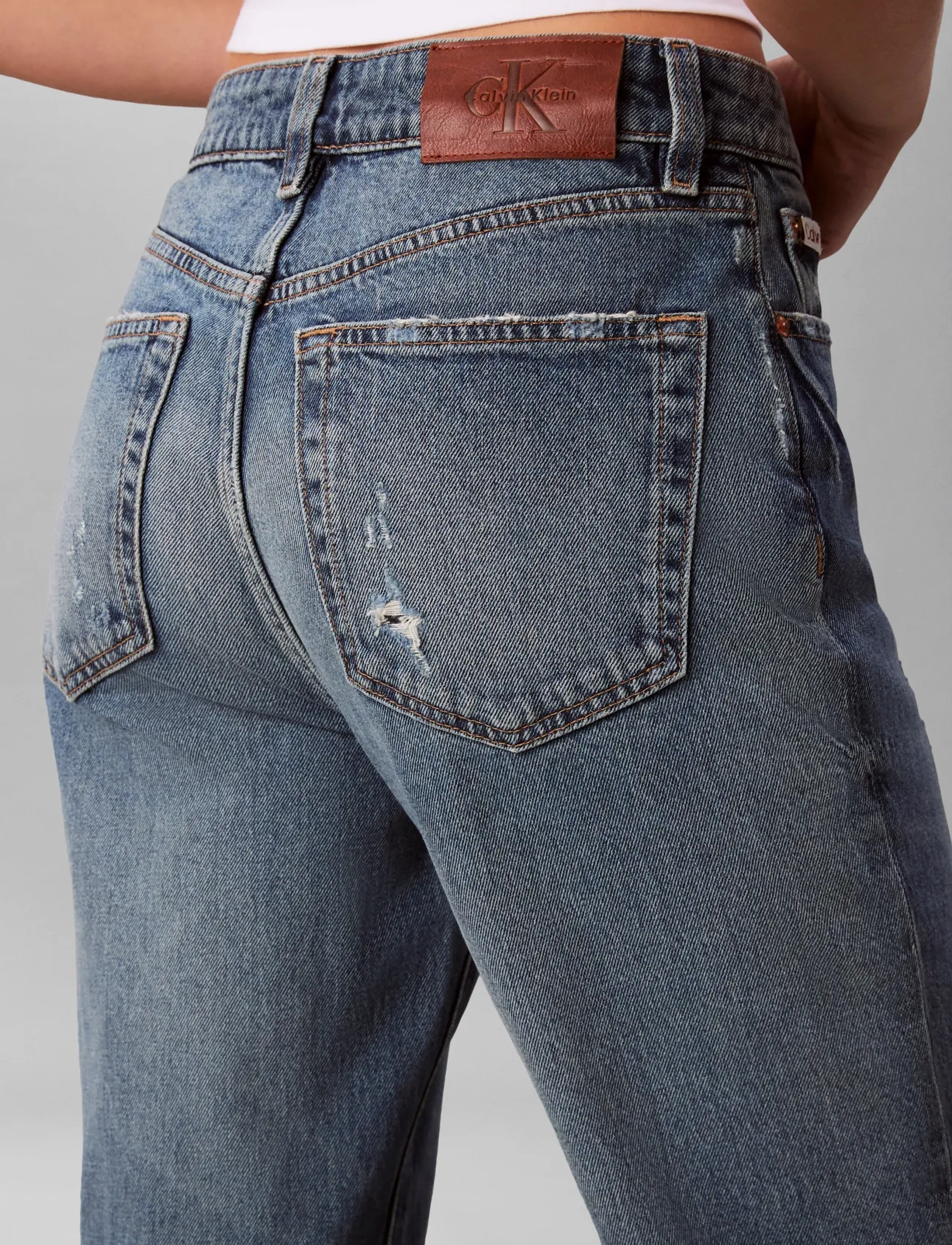 Calvin Klein Jeans - HIGH RISE STRAIGHT MEMPHIS - sirge säärega teksad - memphis - 5