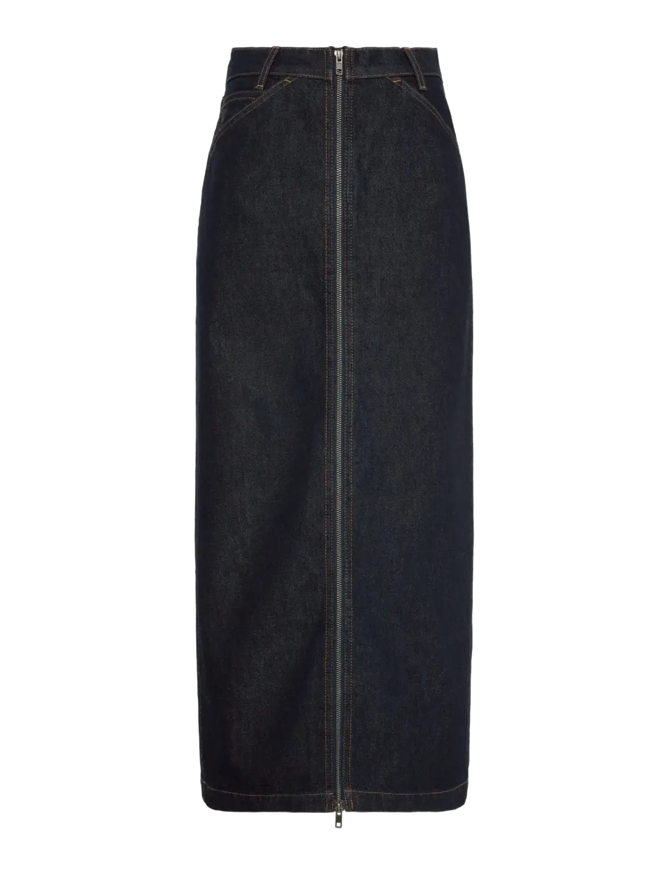 Calvin Klein Jeans DENIM ZIP FRONT SKIRT CK CLASSIC - Tøj - CK CLASSIC RINSE / navy