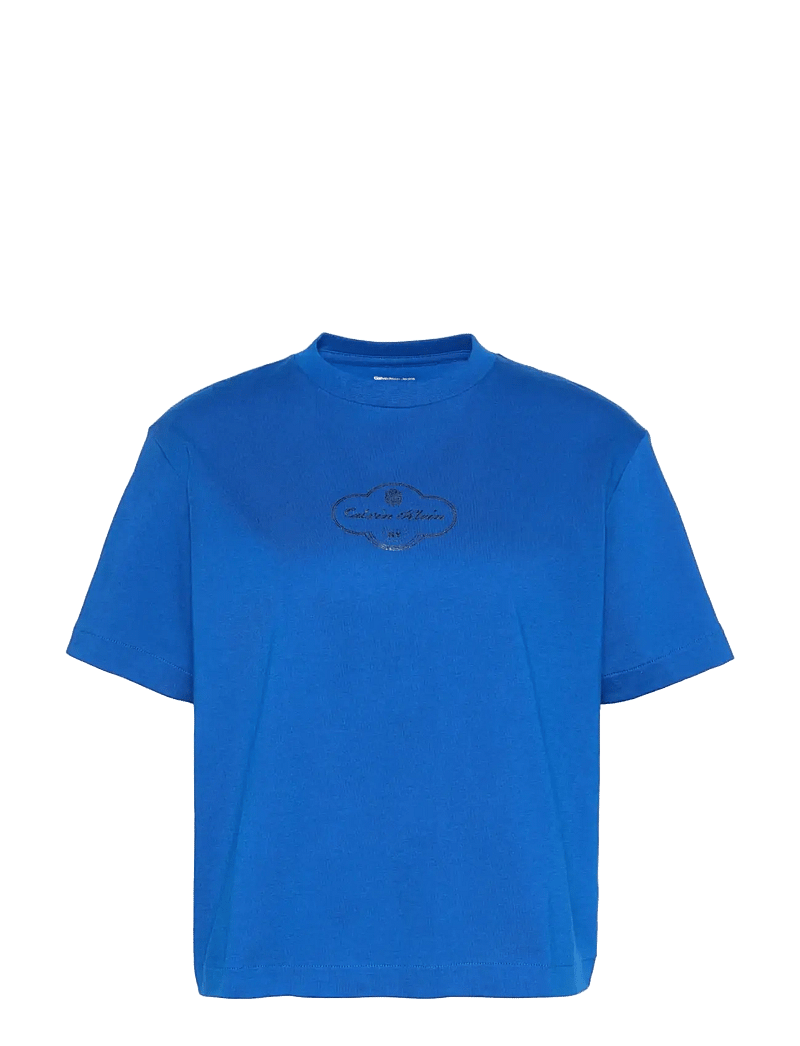 Calvin Klein Jeans - SS BOXY COCTAIL LOGO TEE - t-shirts - admiral blue - 1