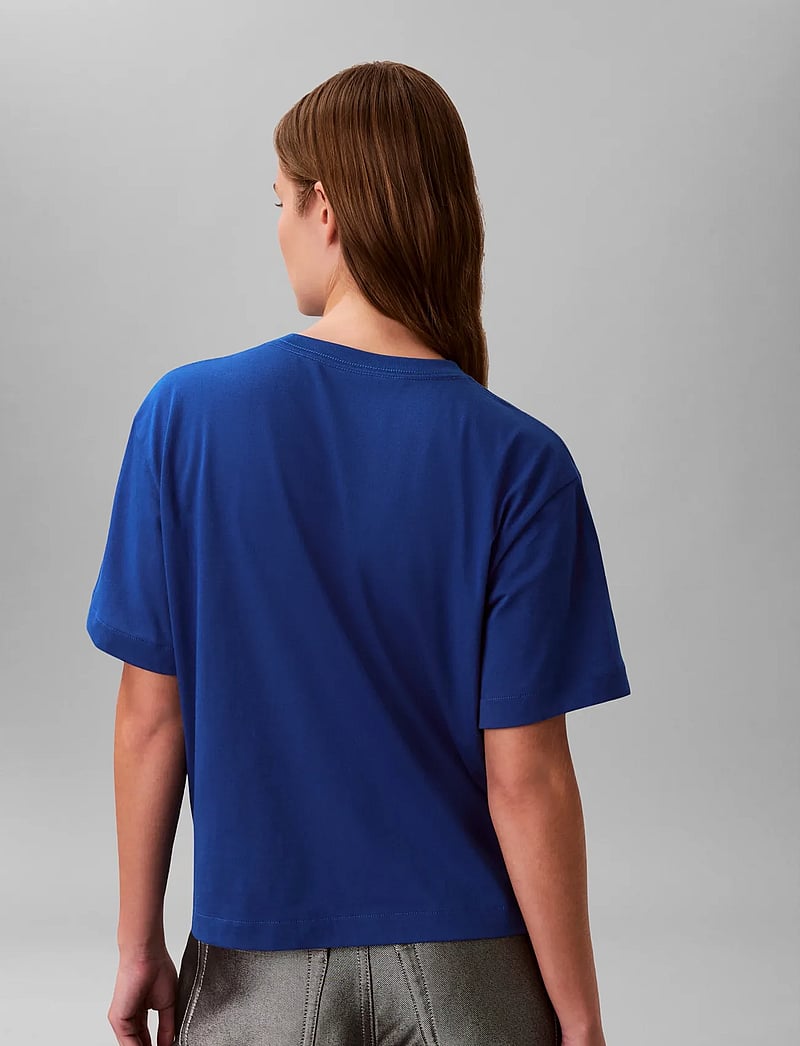 Calvin Klein Jeans - SS BOXY COCTAIL LOGO TEE - t-shirts - admiral blue - 3