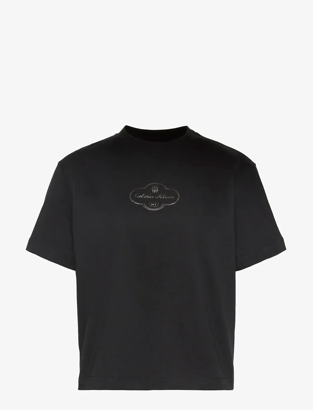 Calvin Klein Jeans - SS BOXY COCTAIL LOGO TEE - t-shirts - black - 1