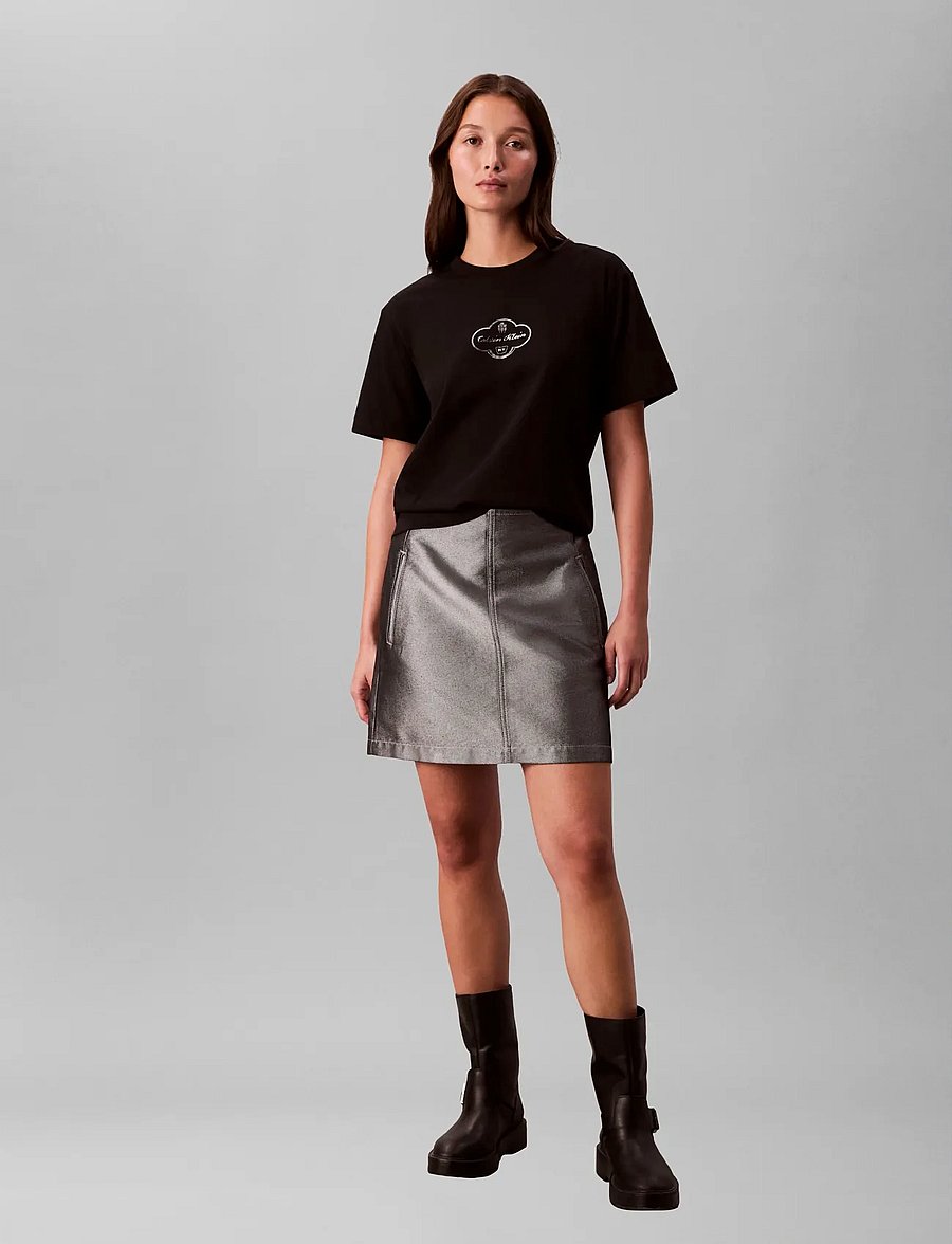 Calvin Klein Jeans - SS BOXY COCTAIL LOGO TEE - t-shirts - black - 2
