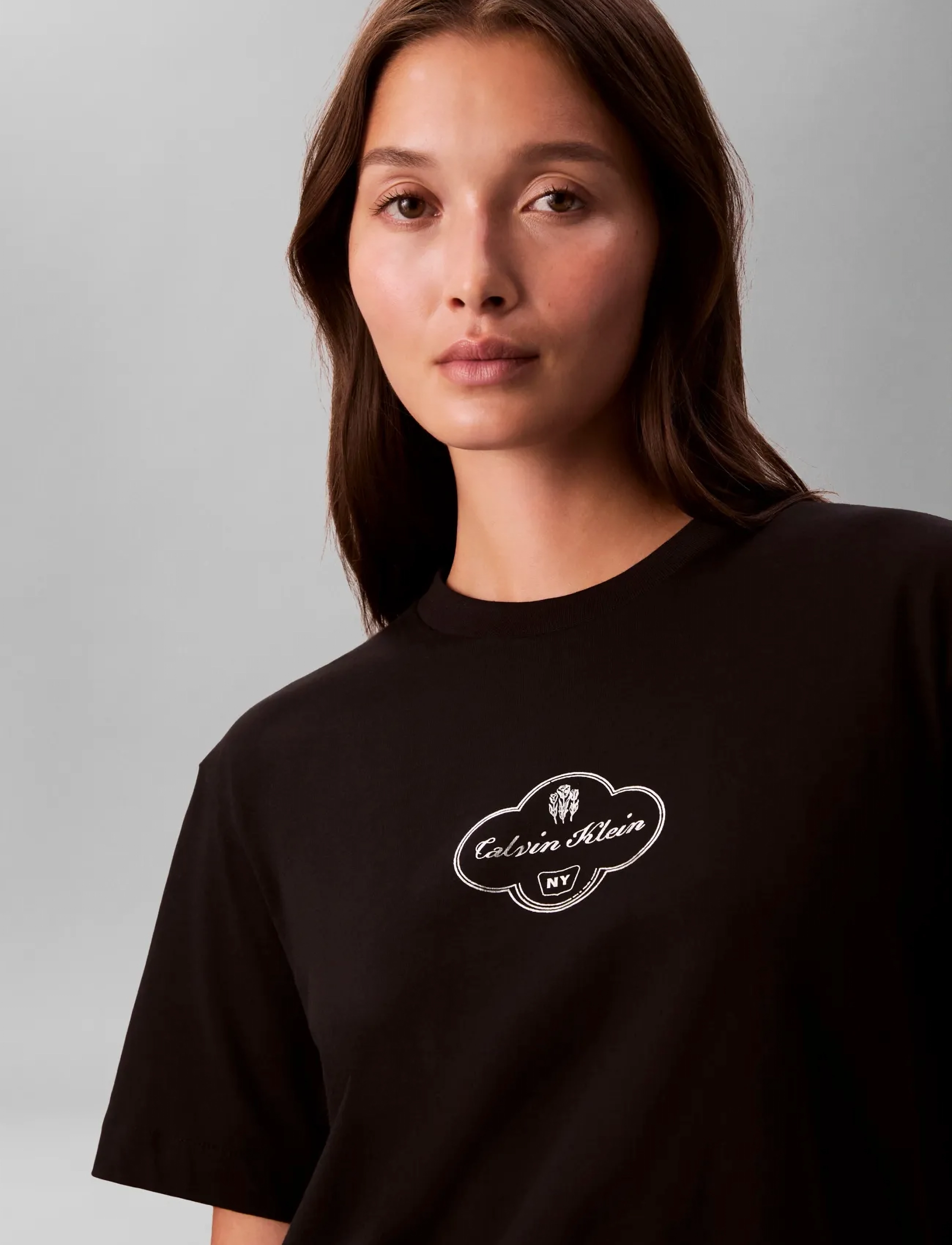 Calvin Klein Jeans - SS BOXY COCTAIL LOGO TEE - t-shirts - black - 3