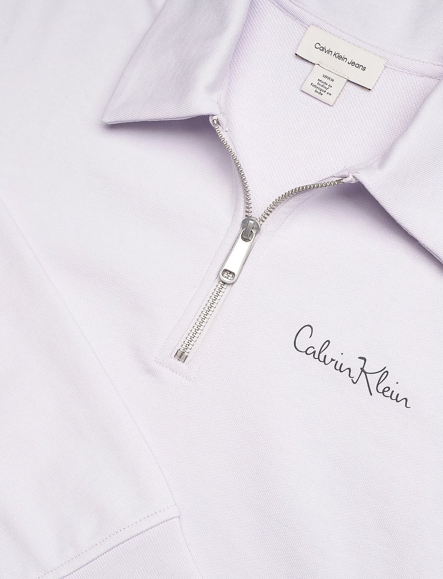 Calvin Klein Jeans - LS FRENCH TERRY GRAPHIC QZ SWEAT - sweatshirts - frosty lilac - 5