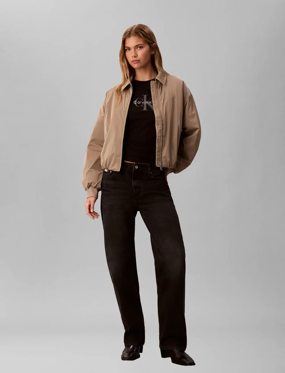 Calvin Klein Jeans - SIGNATURE 90s STRAIGHT CK SANDED - straight jeans - ck sanded black - 0