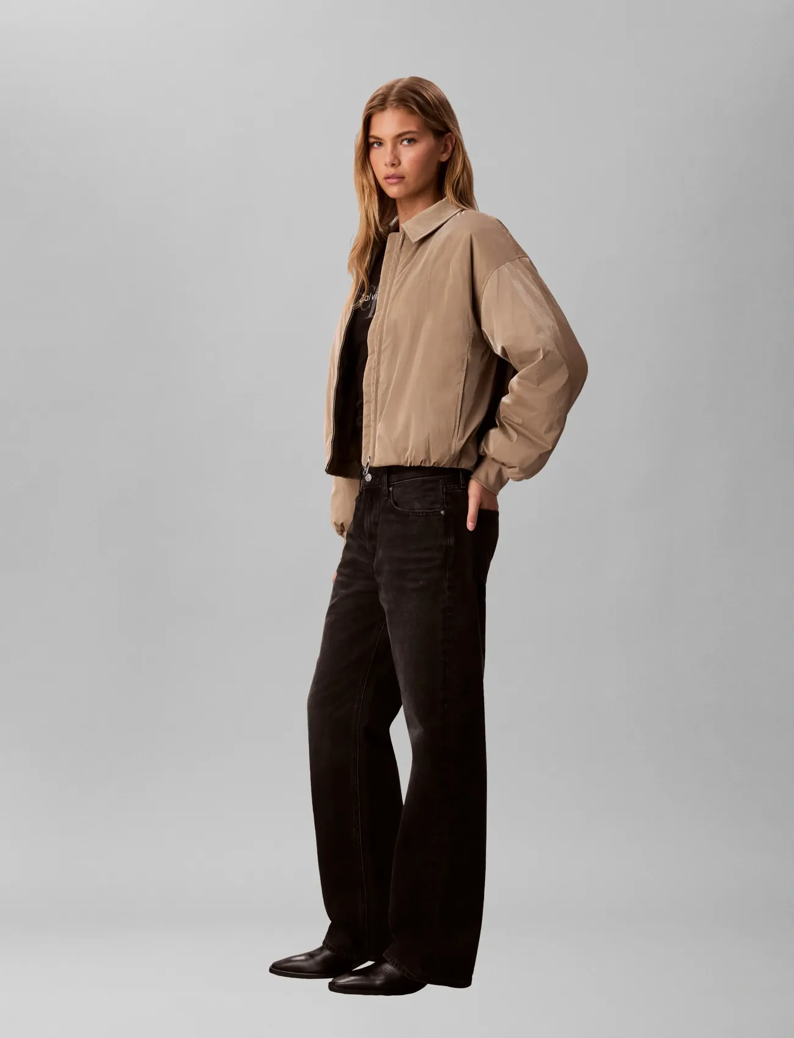 Calvin Klein Jeans Signature 90S Straight Ck Sanded raka jeans dam – bild 5