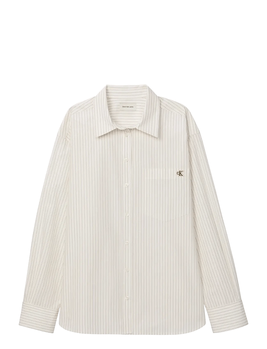 Calvin Klein Jeans - YARNDYE COTTON POPLIN RELAXED SH - overhemden met lange mouwen - calico three color refined stripe - 1