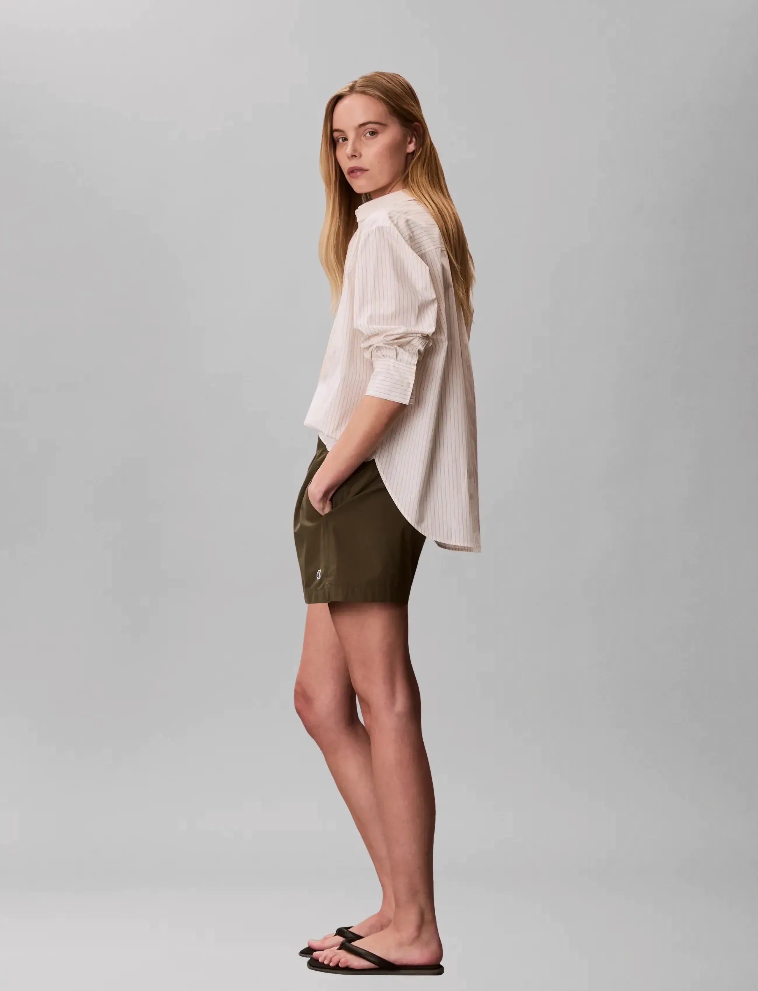 Calvin Klein Jeans - YARNDYE COTTON POPLIN RELAXED SH - langærmede skjorter - calico three color refined stripe - 4