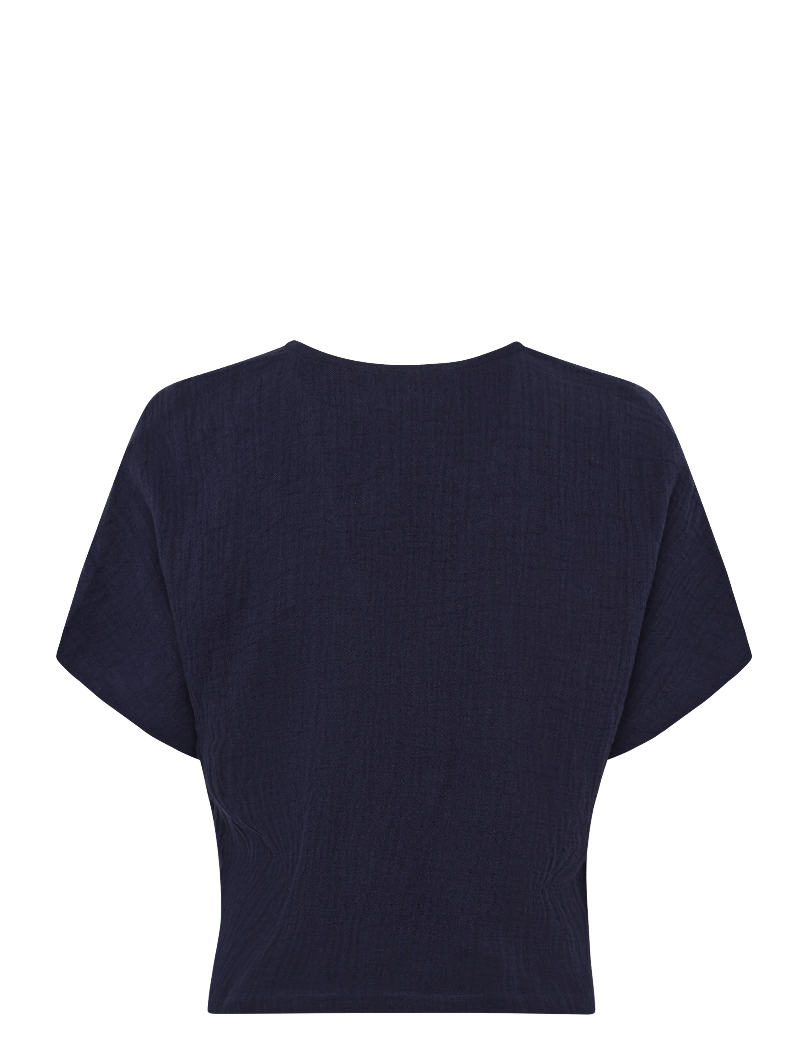 Calvin Klein Jeans - GAUZE V NECK SS TOP - evening blue - 2