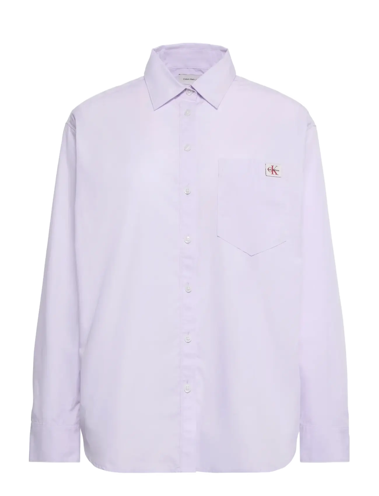 CALVIN KLEIN JEANS Heritage Label Rlxd Ppln Bd Lila - S - Damen