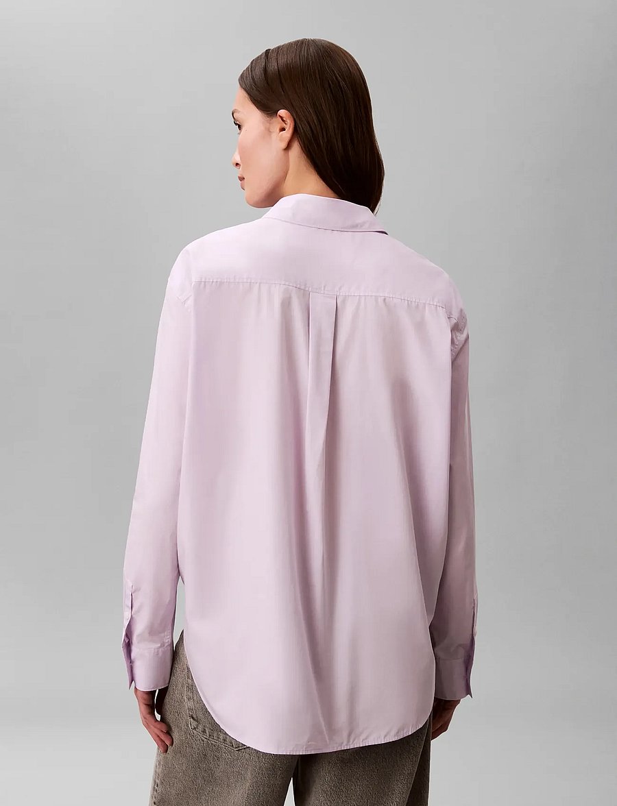 Calvin Klein Jeans - COTTON POPLIN RELAXED SHIRT WOVE - langärmlige hemden - island lilac - 2
