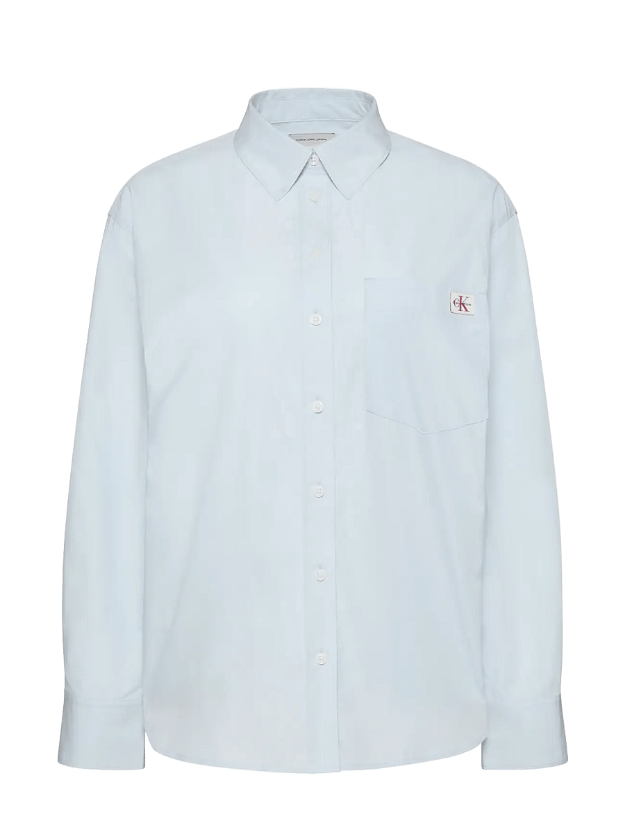 Calvin Klein Jeans - HERITAGE LABEL RLXD PPLN BD - langärmlige hemden - plein air - 1
