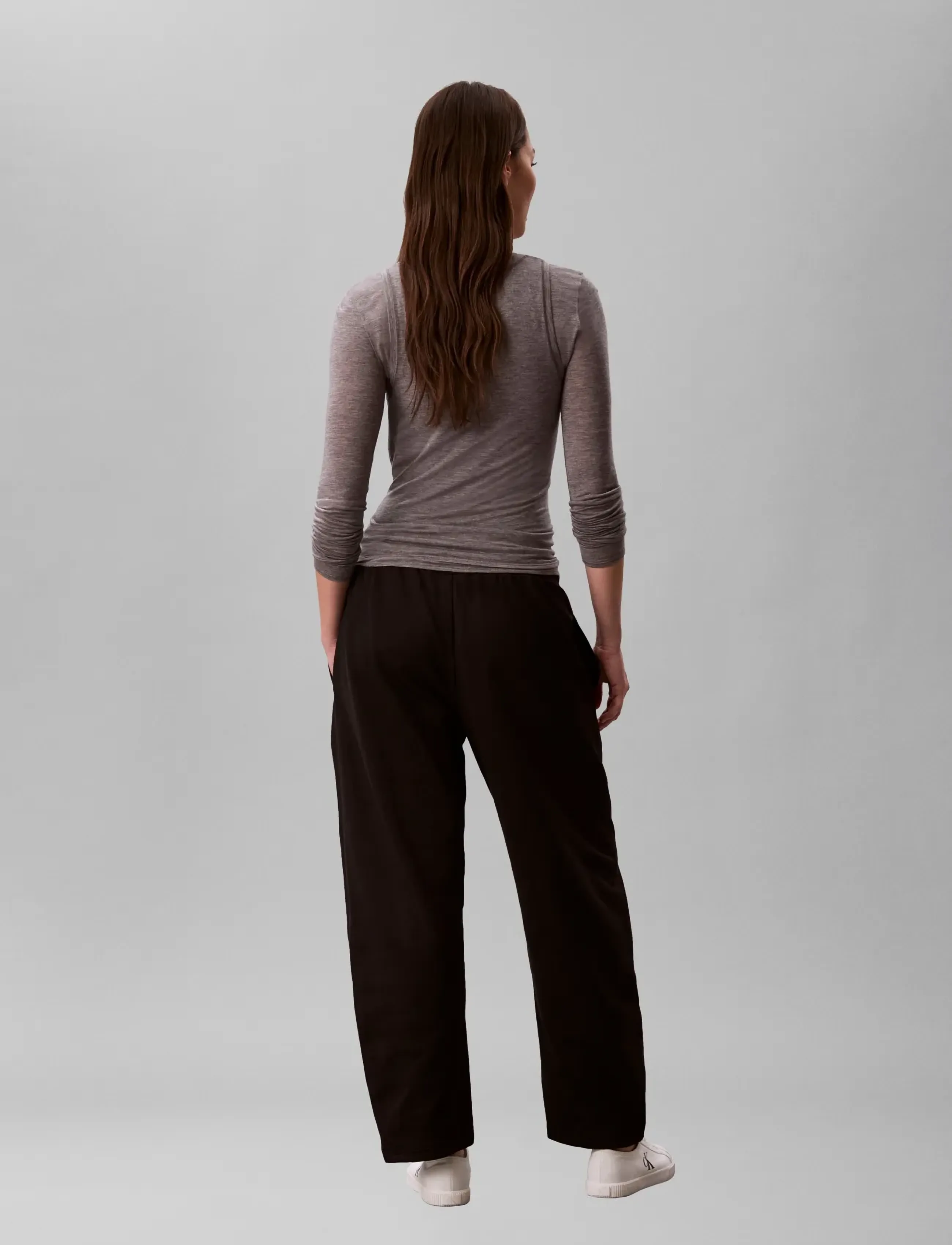 Calvin Klein Jeans - MONOGRAM FRENCH TERRY BARREL PAN - dressipüksid - black - 2