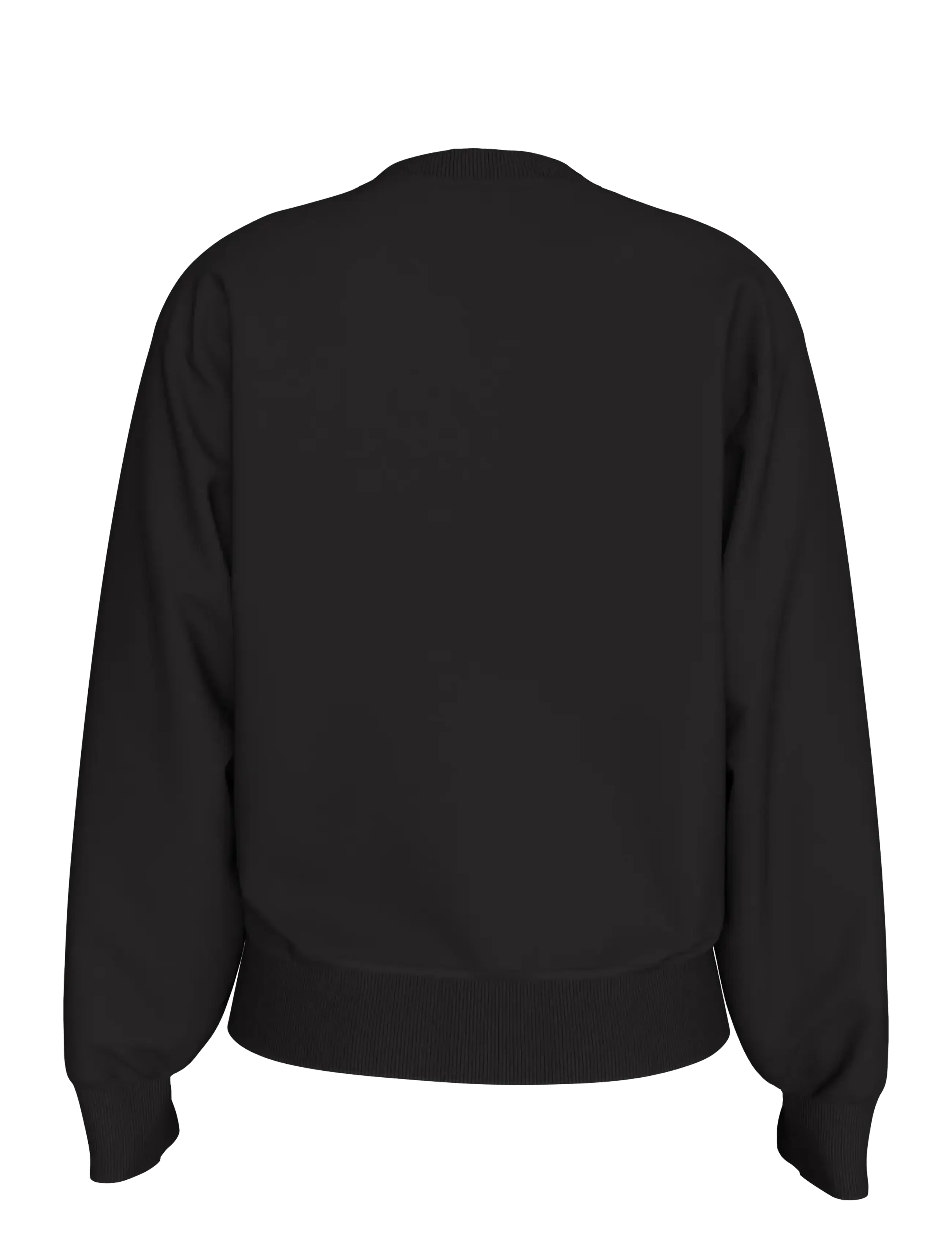 Calvin Klein Jeans - LS RLXD MONOGRAM FRENCH TERRY CR - hverdags stil - black - 2