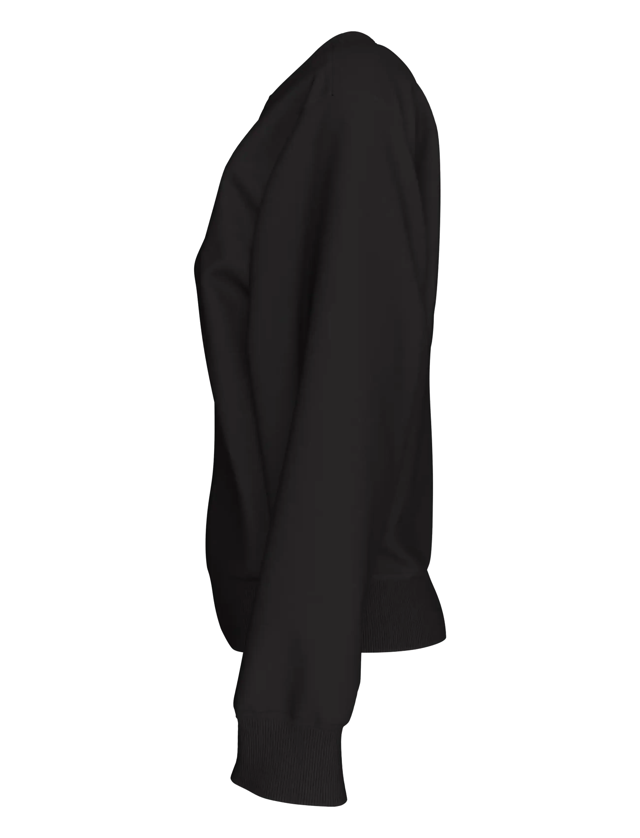 Calvin Klein Jeans - LS RLXD MONOGRAM FRENCH TERRY CR - hverdags stil - black - 4