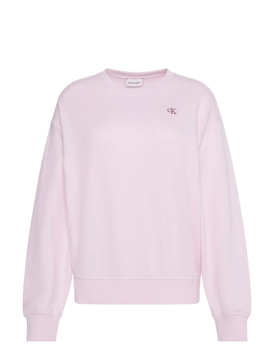 Calvin Klein Jeans - LS RLXD MONOGRAM FRENCH TERRY CR - vardagsstil - crystal blush - 1