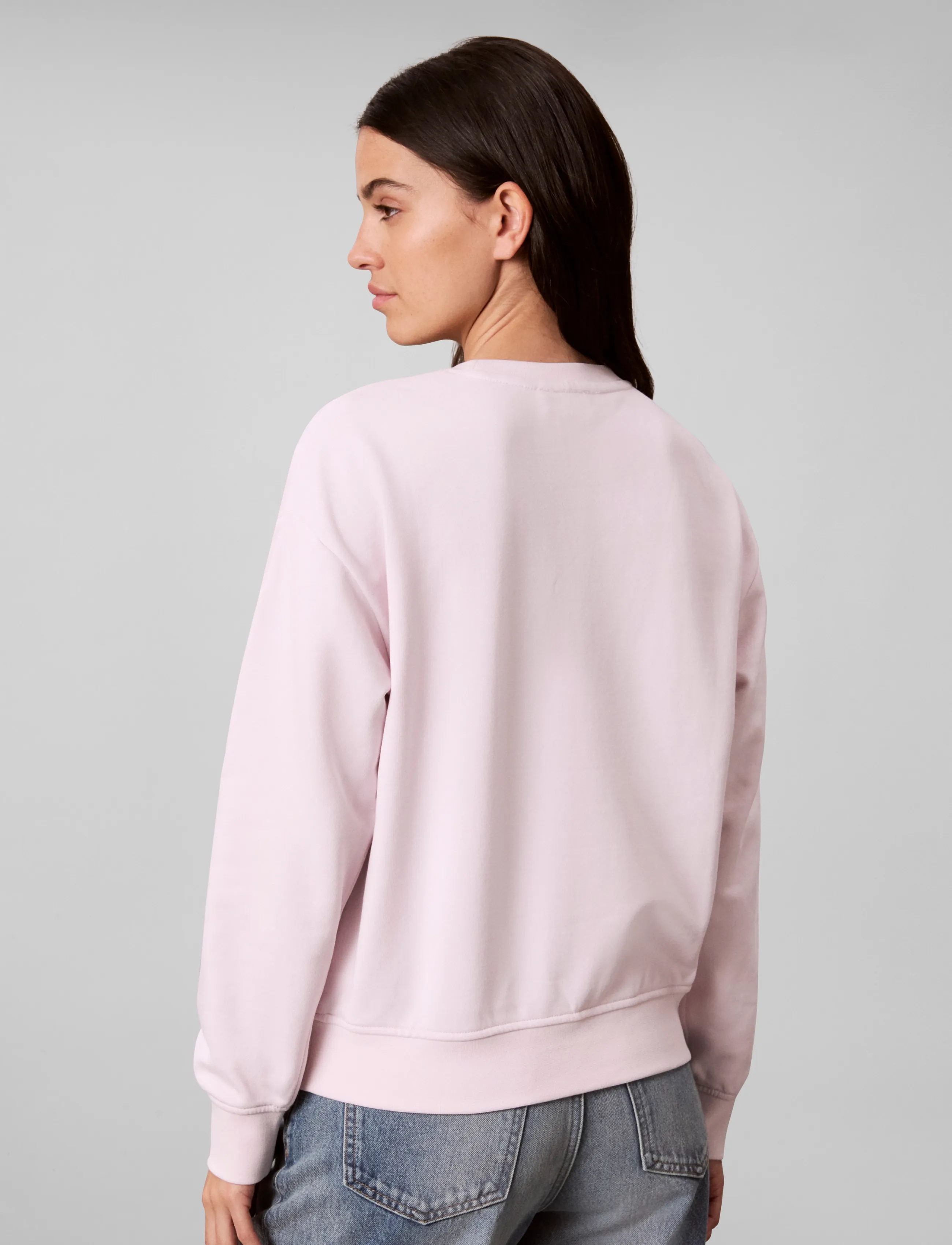 Calvin Klein Jeans - LS RLXD MONOGRAM FRENCH TERRY CR - igapäevane stiil - crystal blush - 2
