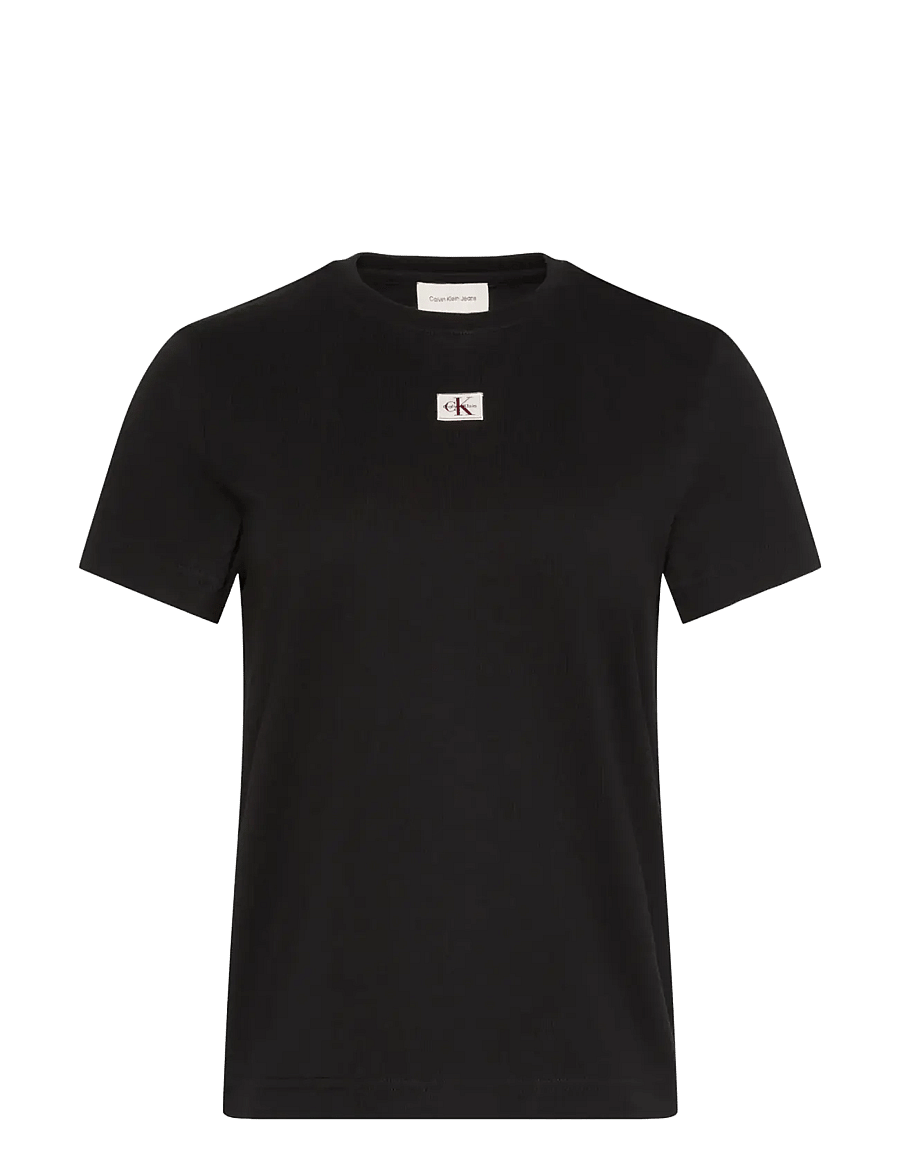 Calvin Klein Jeans - SS HERITAGE LABEL CLASSIC TEE - t-shirts - black - 1
