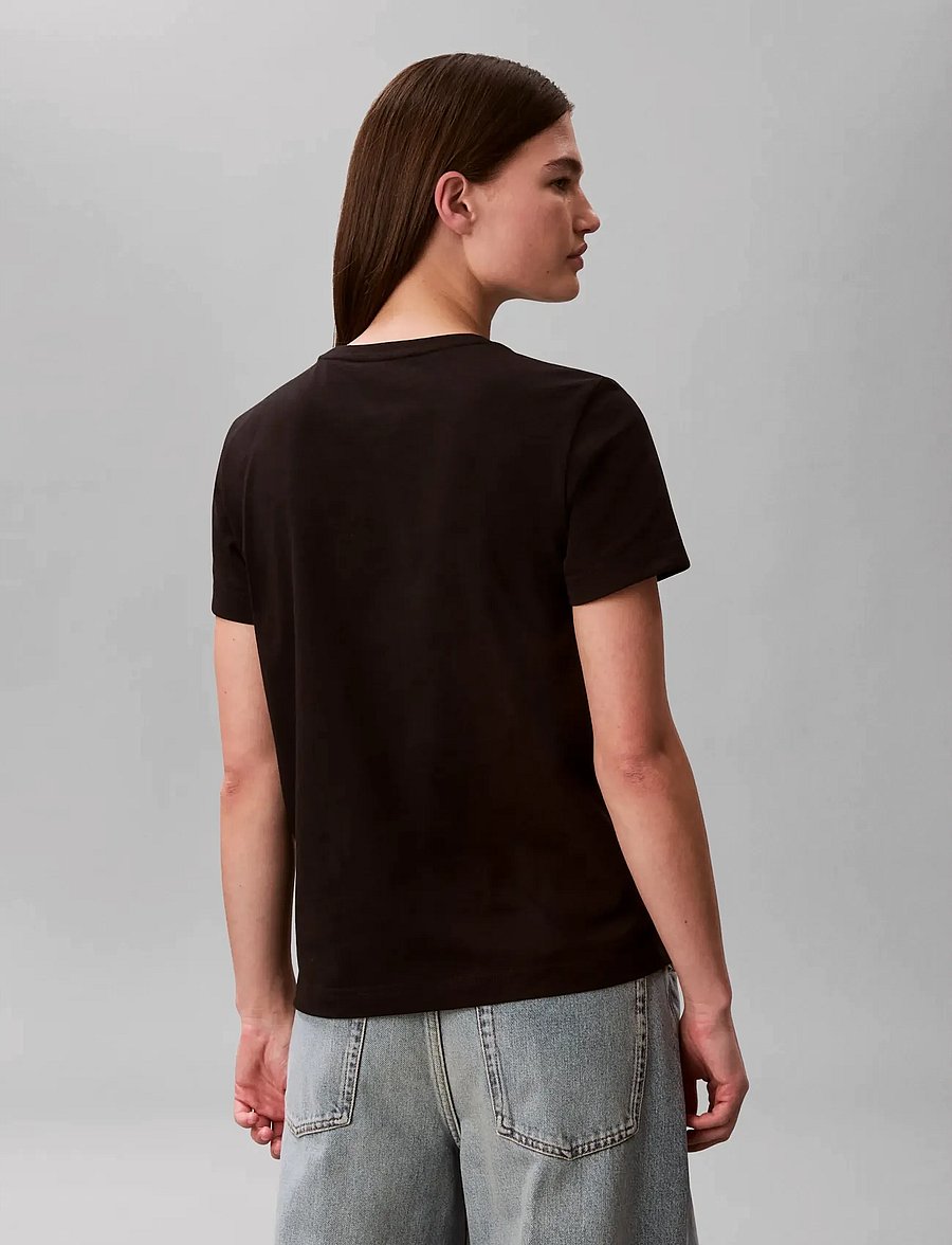 Calvin Klein Jeans - SS HERITAGE LABEL CLASSIC TEE - t-shirts - black - 2