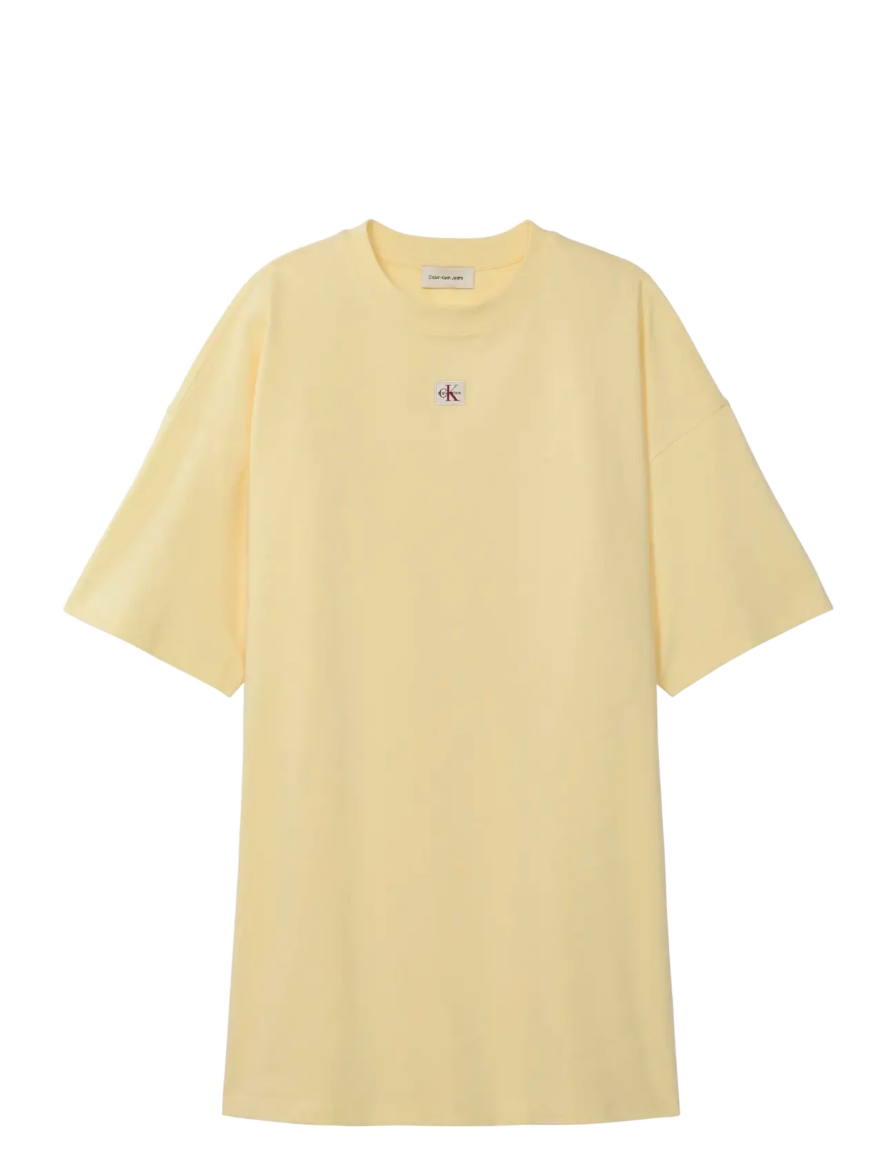 CALVIN KLEIN JEANS Ss Woven Label Oversized Tee Dre Gelb - XL - Damen