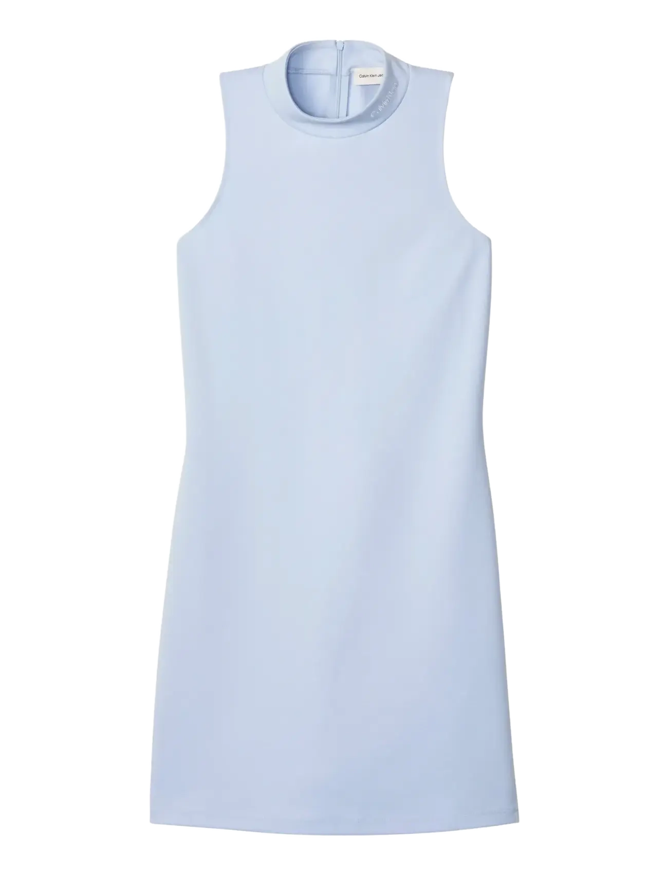 SL INTERLOCK MOCK NK MINI DRESS - BREEZY BLUE