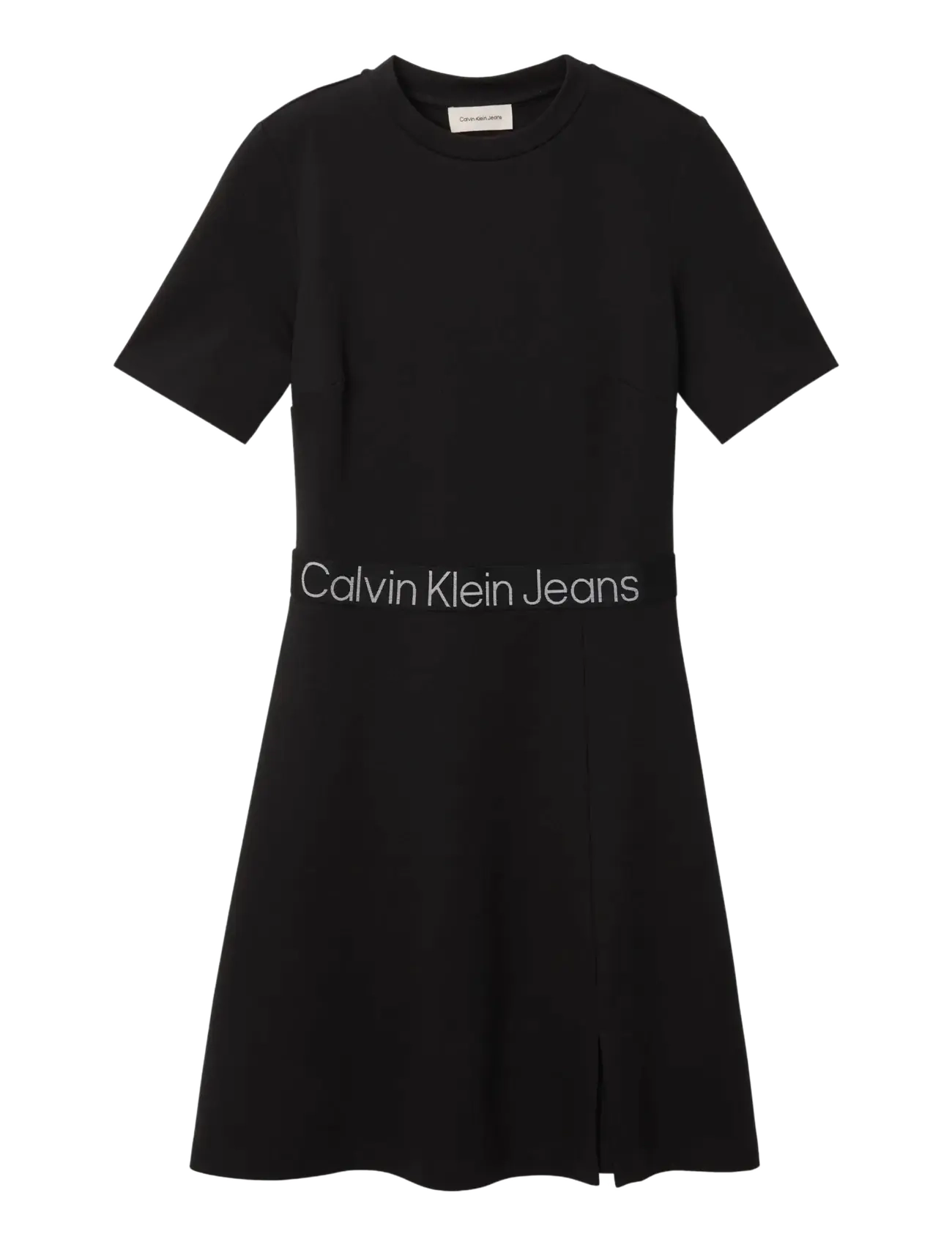 CALVIN KLEIN JEANS Tape Milano Ss Kleid Schwarz - S - Damen