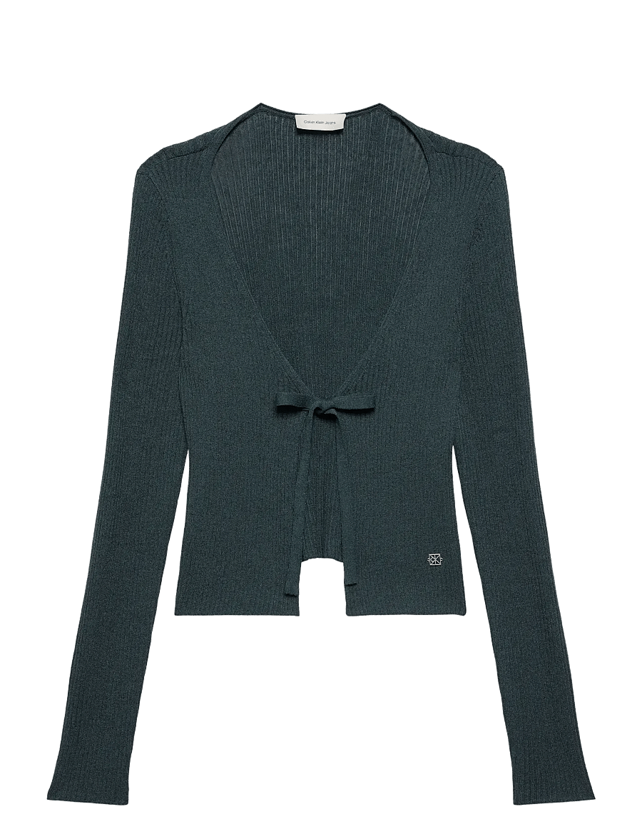 Calvin Klein Jeans - LS LINEN BLEND CARDIGAN - cardigans - biloxi blues - 1