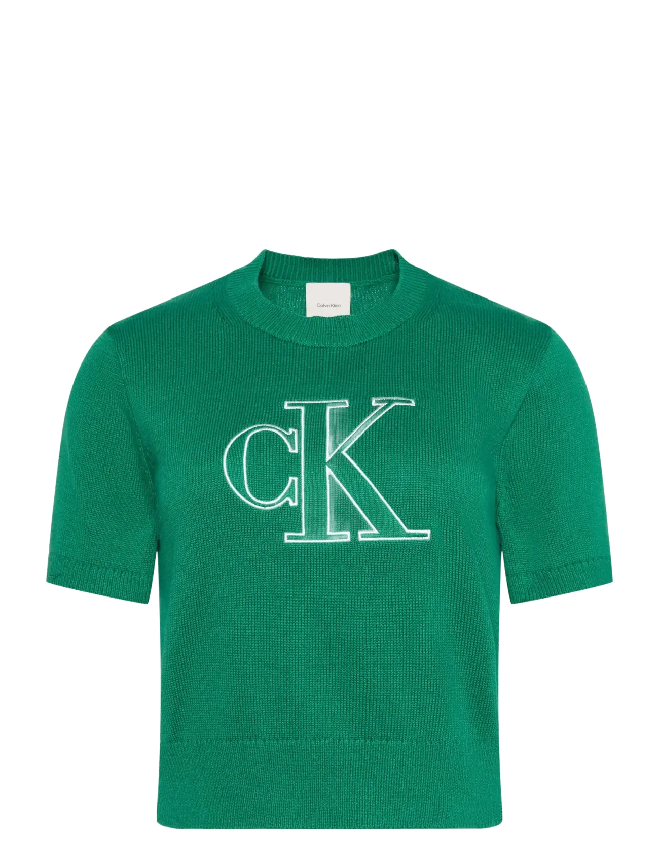Calvin Klein Jeans LOGO SS TOP - Strik - ENCHANTED FOREST / green