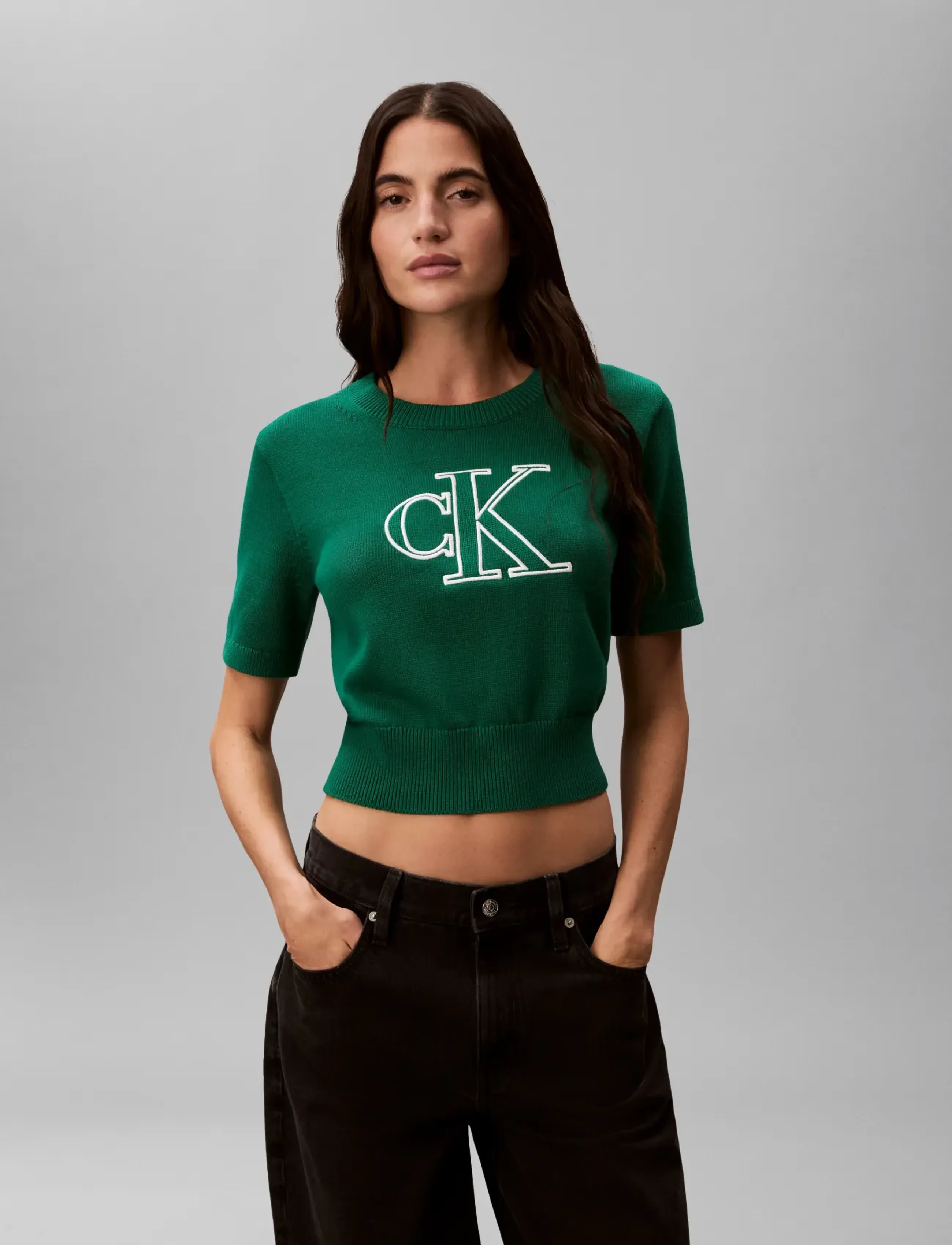Calvin Klein Jeans - LOGO SS TOP - enchanted forest - 3