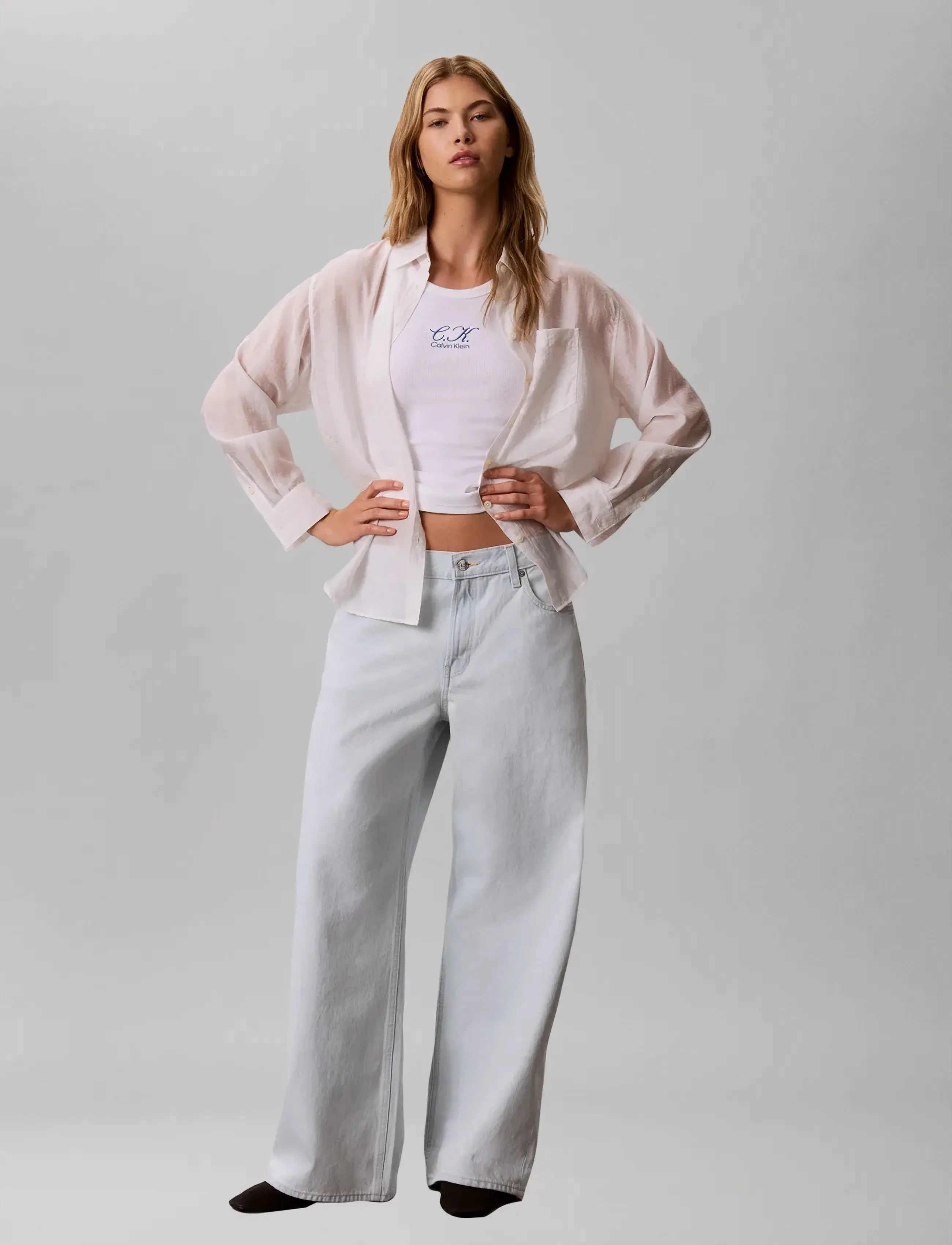 Calvin Klein Jeans LOW RISE BAGGY EDINBURGH - Kleidung - EDINBURGH / blue