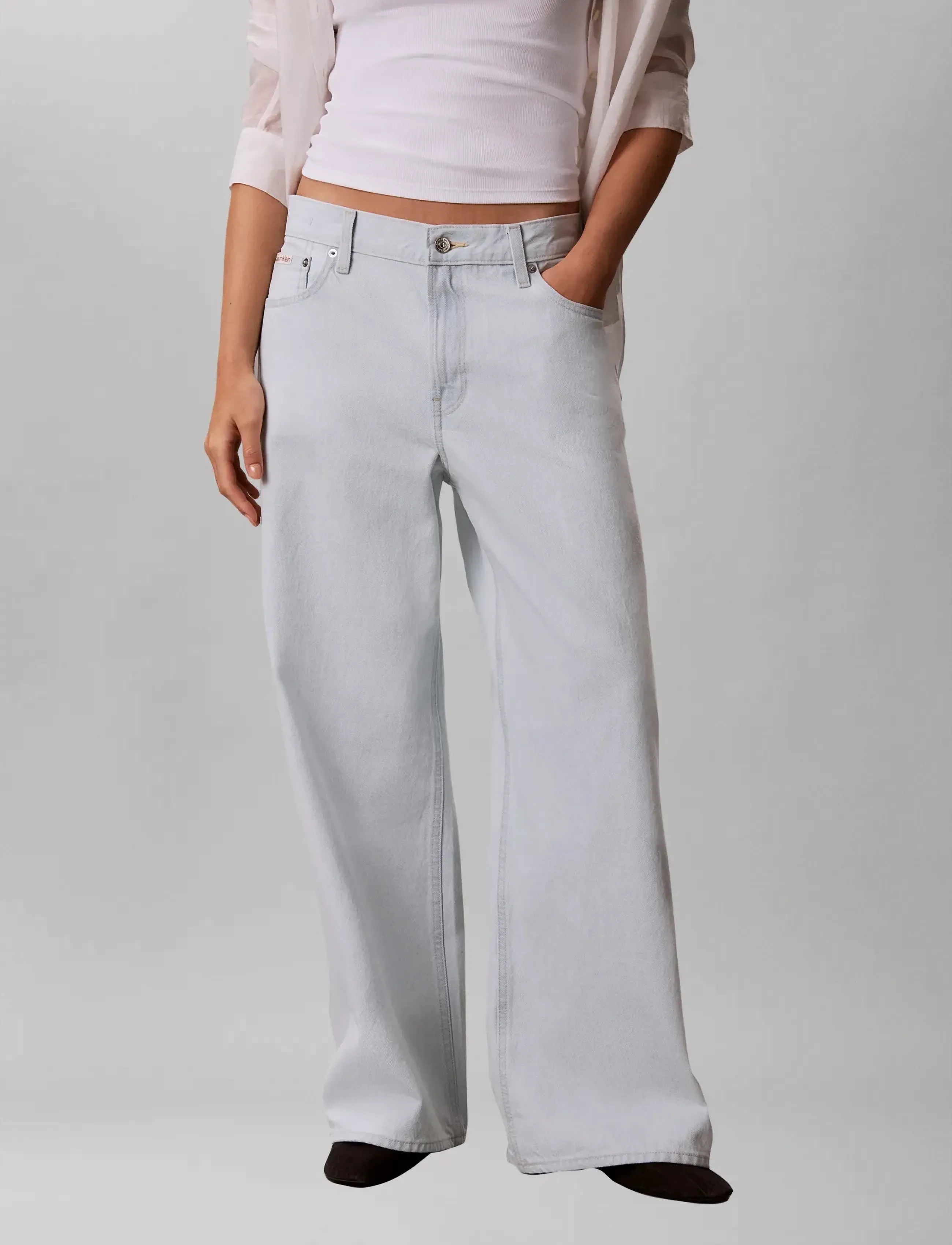Calvin Klein Jeans - LOW RISE BAGGY EDINBURGH - hosen mit weitem bein - edinburgh - 3