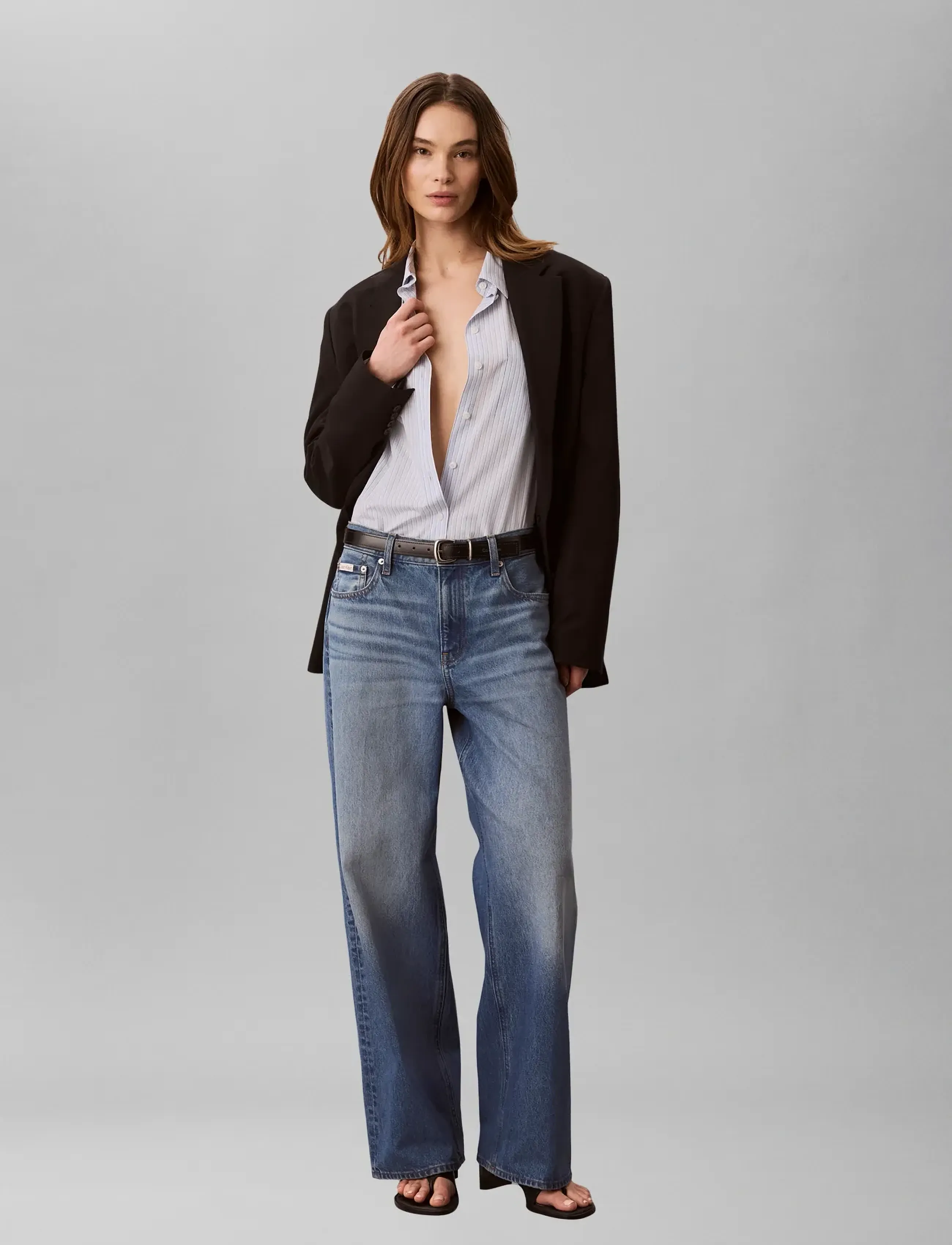 Calvin Klein Jeans - LOW RISE BAGGY INDIGO SPRUCE - pantalons larges - indigo spruce - 3