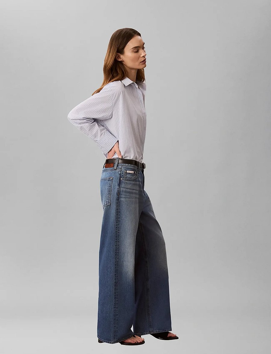 Calvin Klein Jeans - LOW RISE BAGGY INDIGO SPRUCE - hosen mit weitem bein - indigo spruce - 5