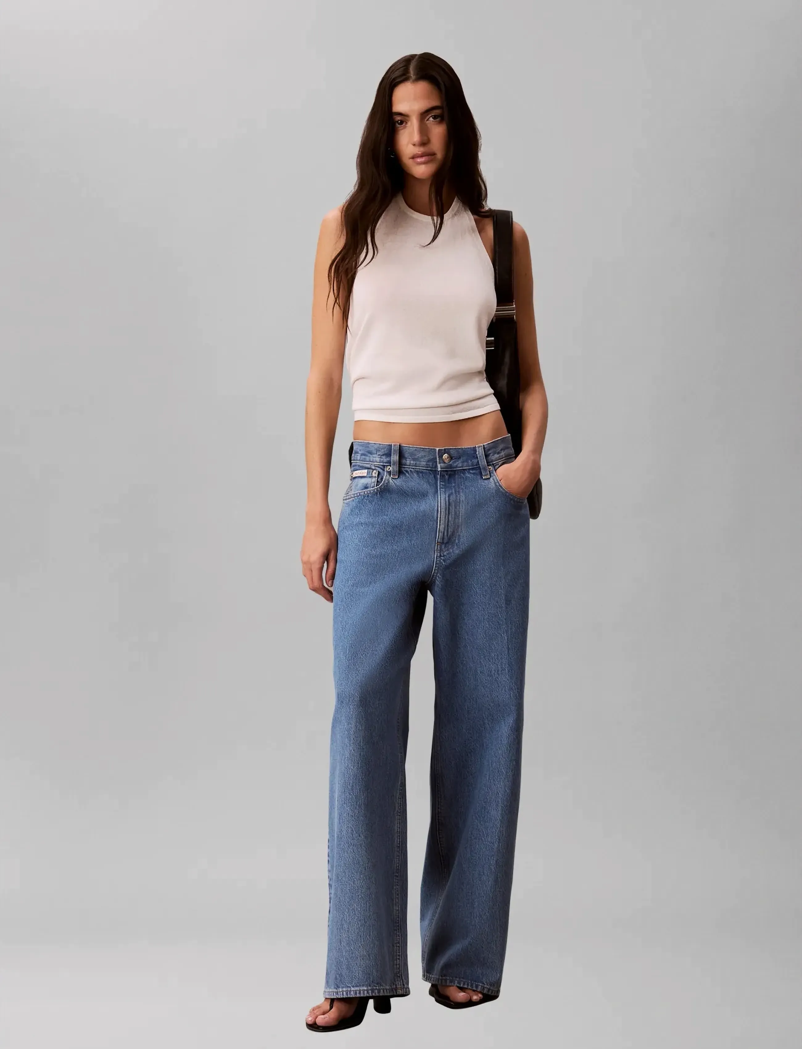 Calvin Klein Jeans LOW RISE BAGGY COASTAL BLUE - Calvin Klein - COASTAL BLUE / blue