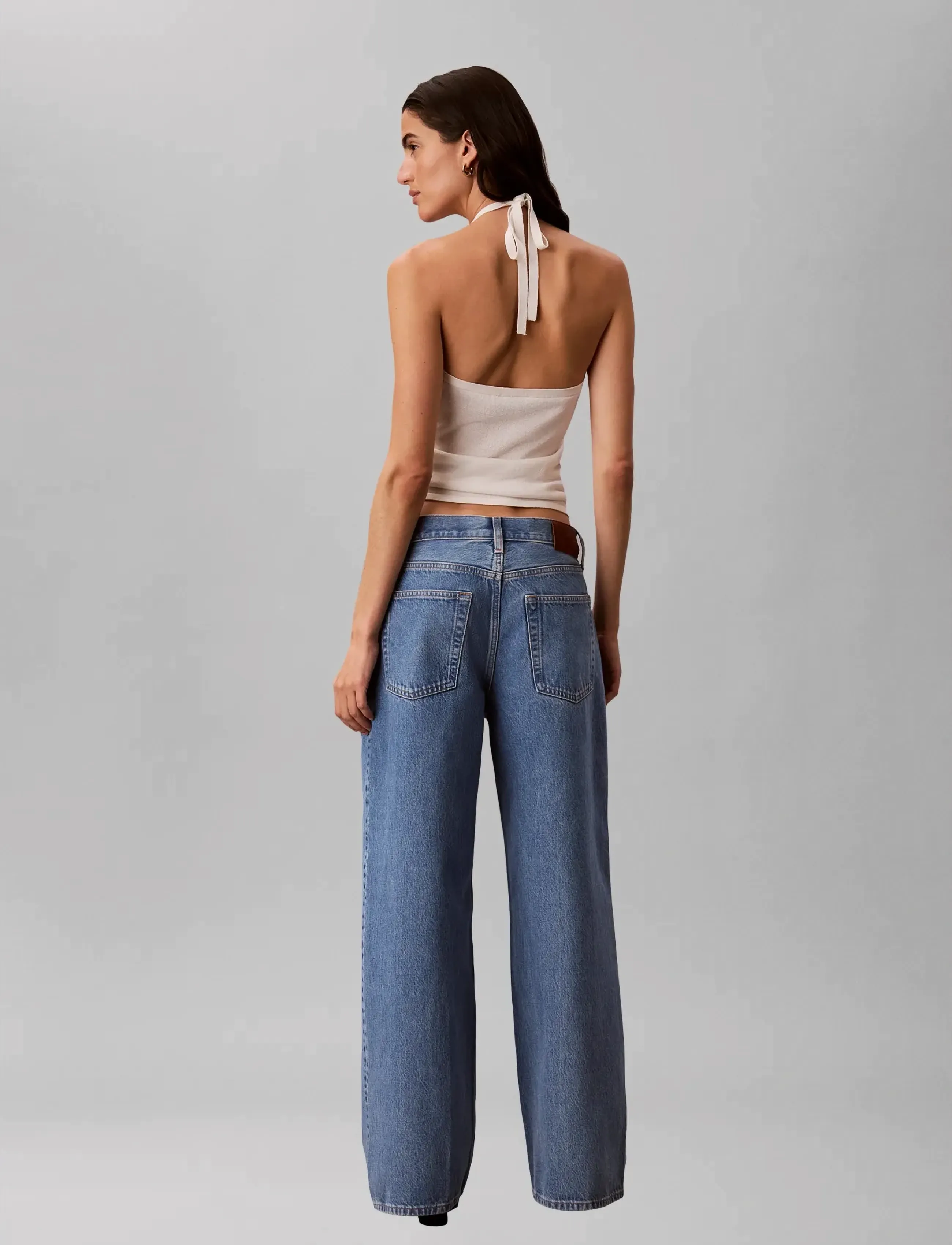 Calvin Klein Jeans - LOW RISE BAGGY COASTAL BLUE - víðar gallabuxur - coastal blue - 2
