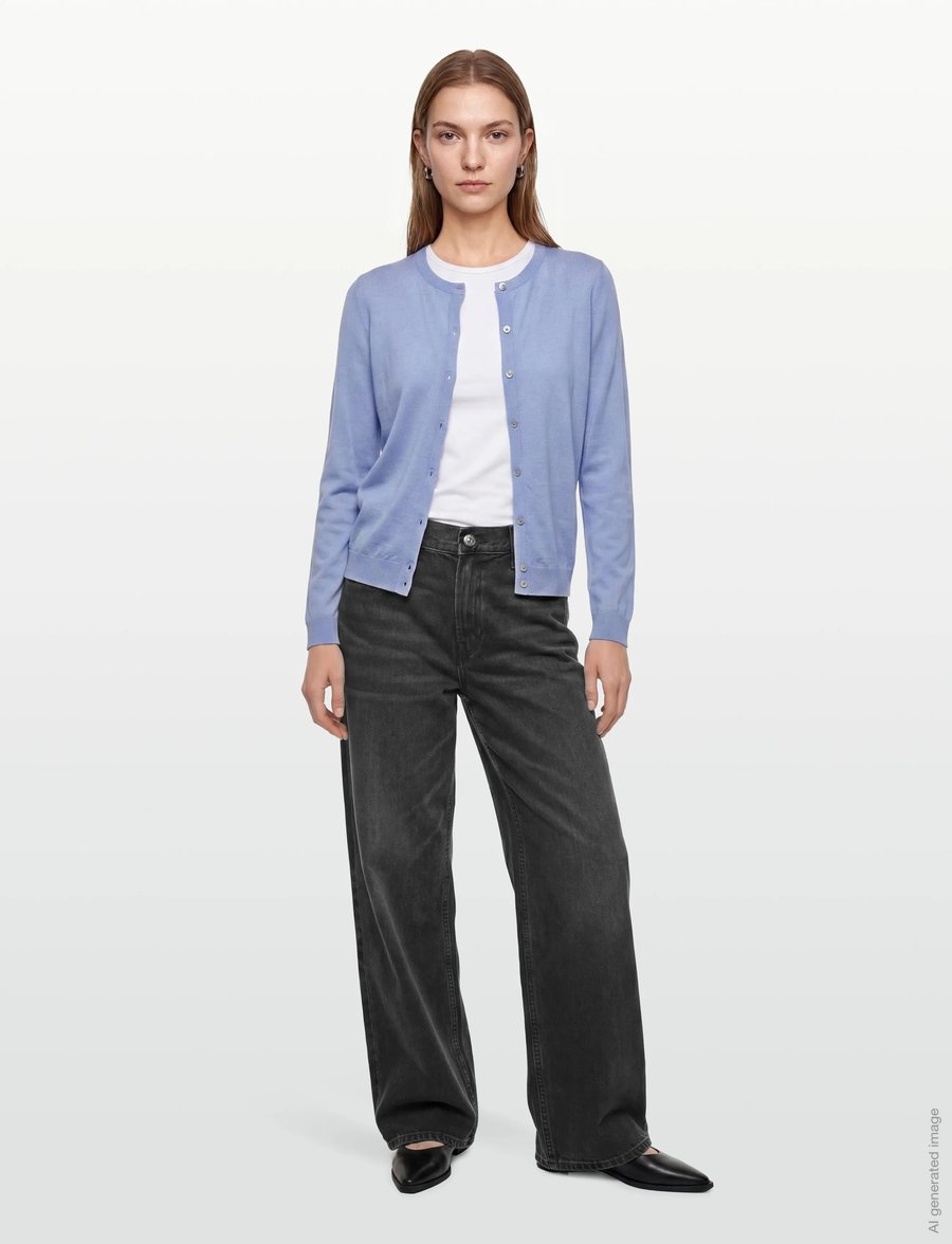 Calvin Klein Jeans - LOW RISE BAGGY AVERY BLACK STONE - wide leg jeans - avery black stone - 0