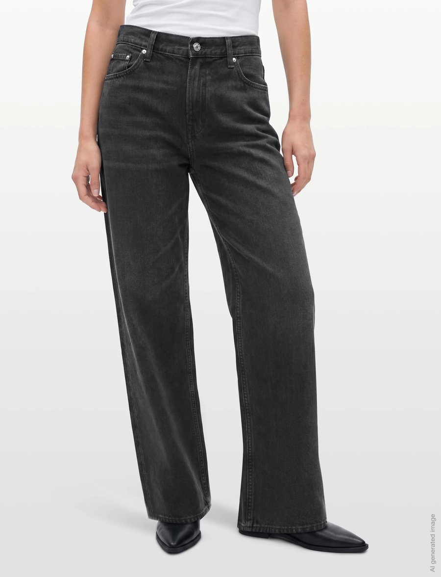 Calvin Klein Jeans - LOW RISE BAGGY AVERY BLACK STONE - wide leg jeans - avery black stone - 3