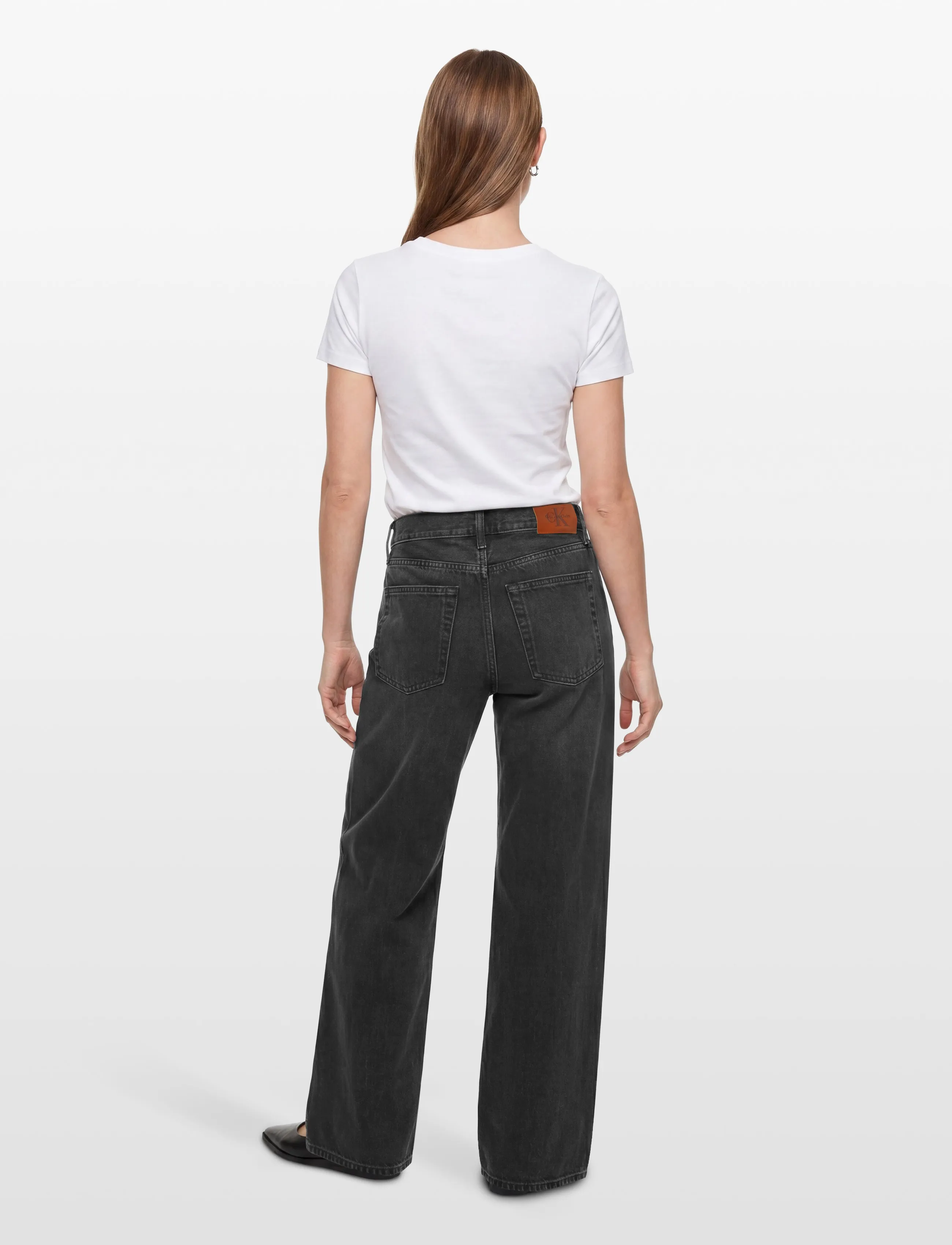 Calvin Klein Jeans - LOW RISE BAGGY AVERY BLACK STONE - wide leg jeans - avery black stone - 4