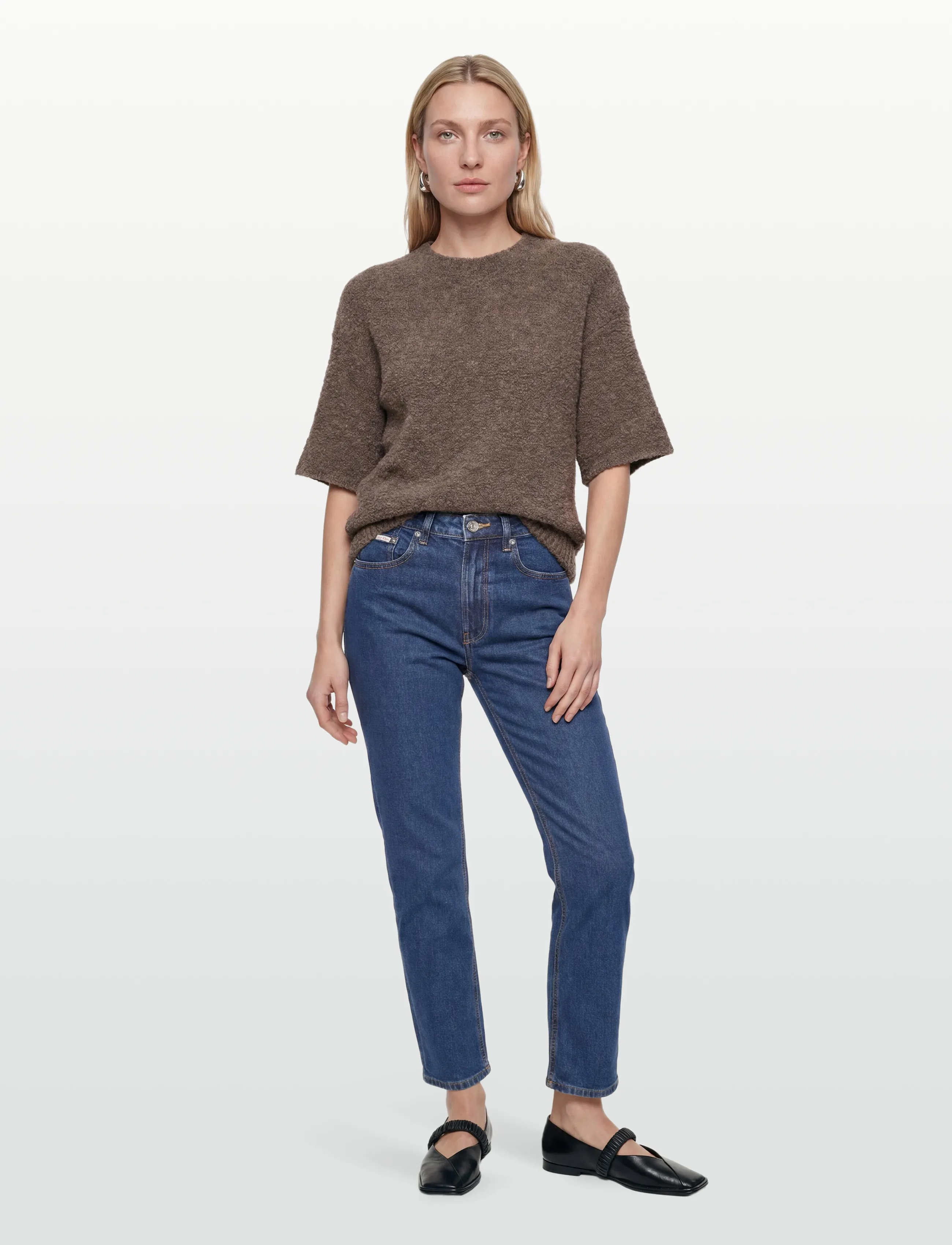 Calvin Klein Jeans Mom Jean Pacifico, 26 x 32, Jeans, Blau - Frauen