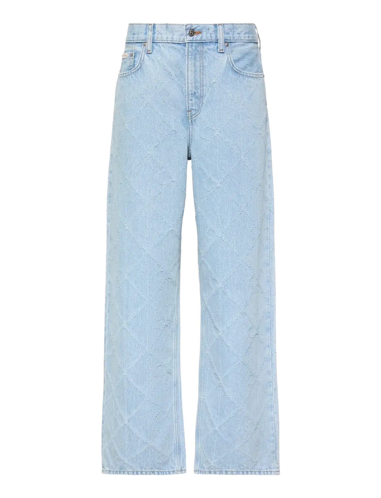 Calvin Klein Jeans LOW RISE BAGGY NEEDLEPUNCH CK TR - Brede jeans - CK TROPIC / blue