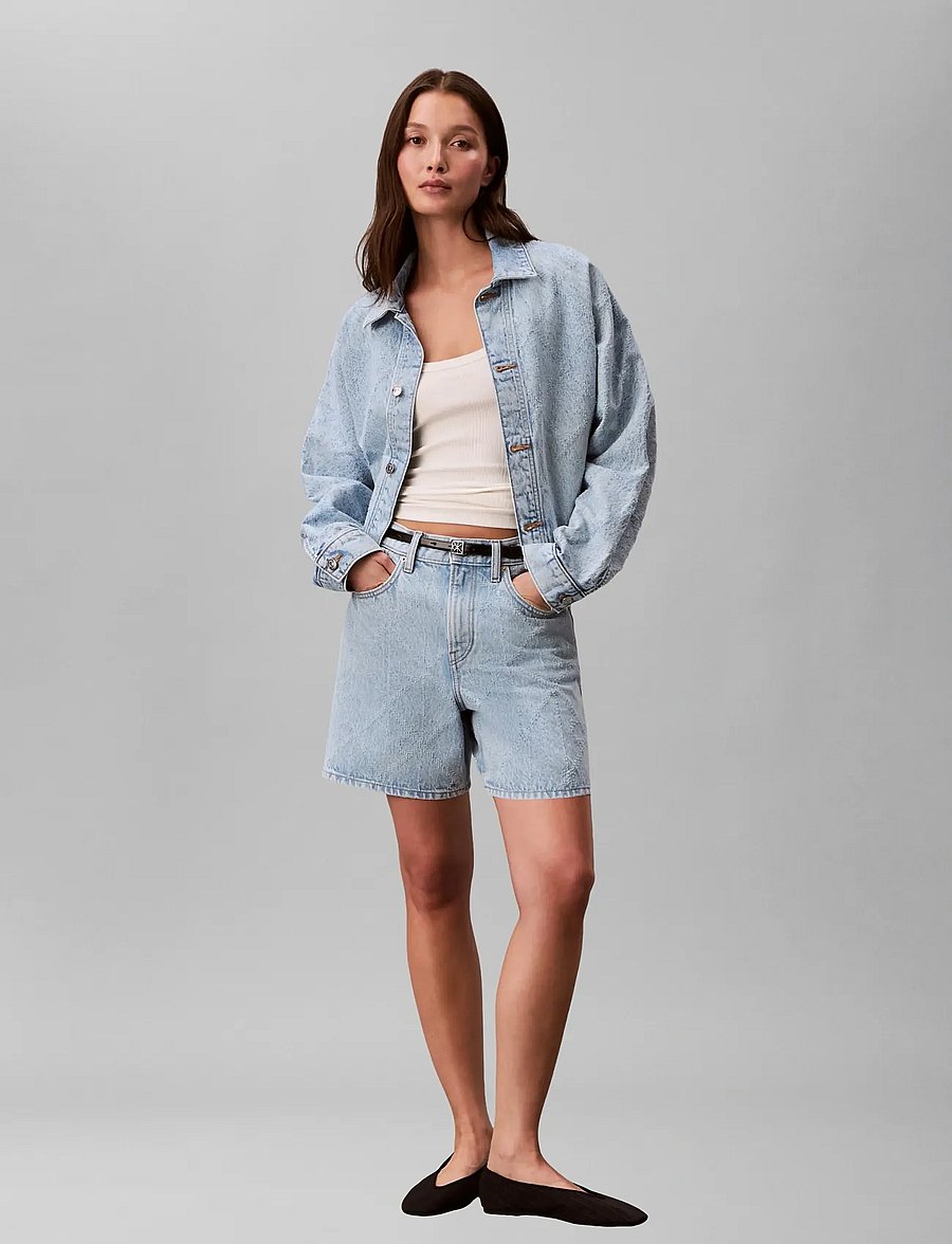 Calvin Klein Jeans - DOLEMAN TRUCKER NEEDLEPUNCH CK T - denimjakker - ck tropic - 0