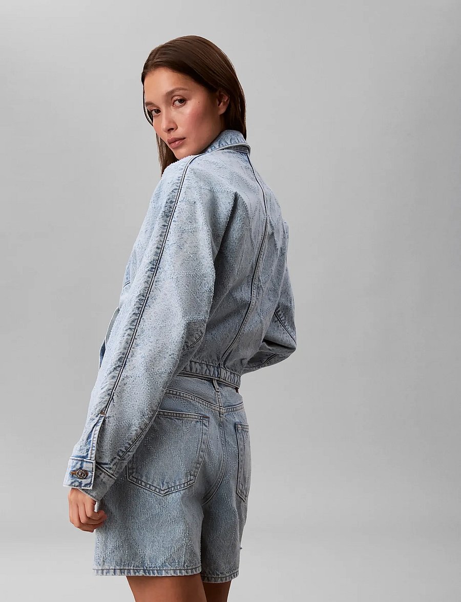 Calvin Klein Jeans - DOLEMAN TRUCKER NEEDLEPUNCH CK T - denimjakker - ck tropic - 2