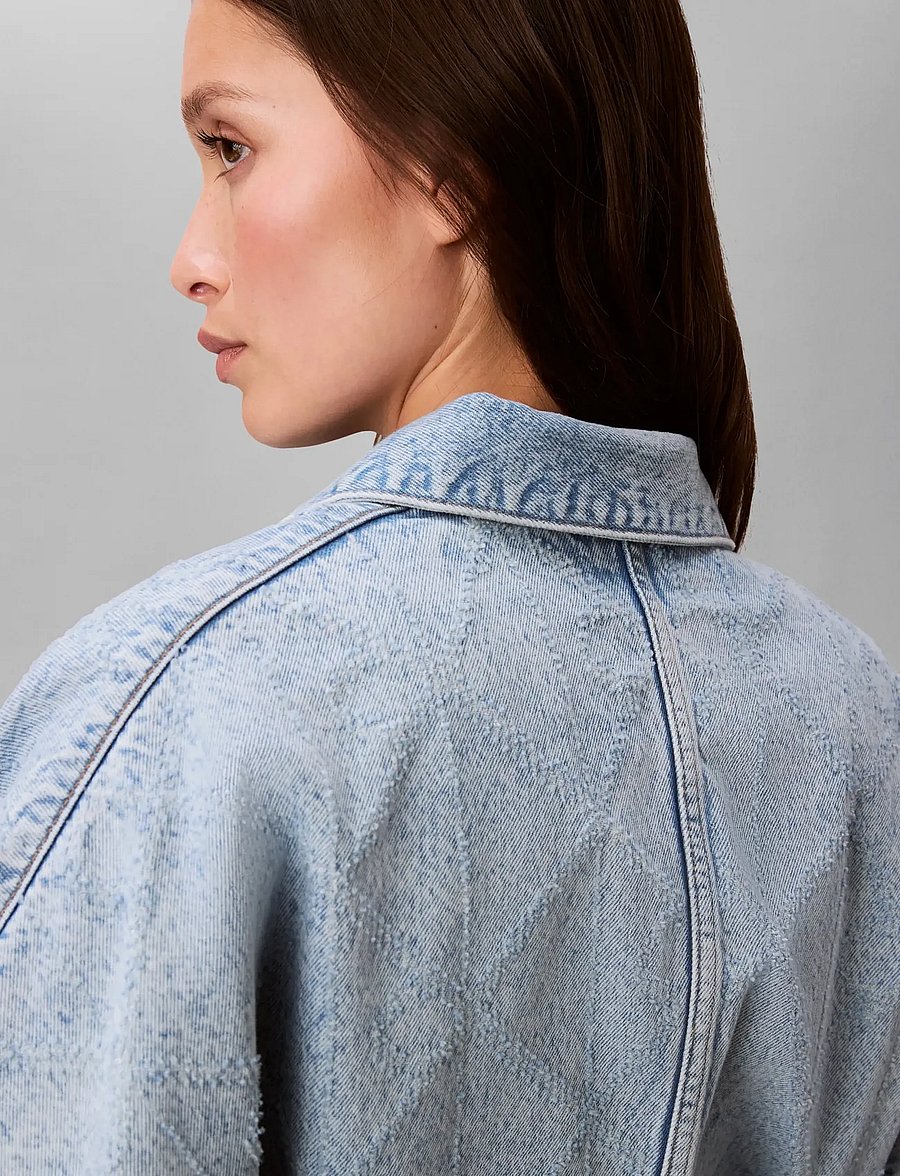 Calvin Klein Jeans - DOLEMAN TRUCKER NEEDLEPUNCH CK T - denimjakker - ck tropic - 4