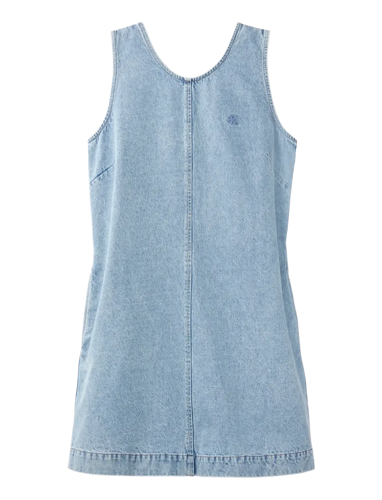 CALVIN KLEIN JEANS Slvlss Denim Shift Kleid Coastal Blau - XXS - Damen