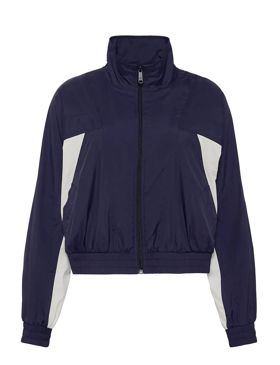 Calvin Klein Jeans - CROP DOLMAN COLORBLOCK JACKET - kevadjoped - evening blue chalk - 1