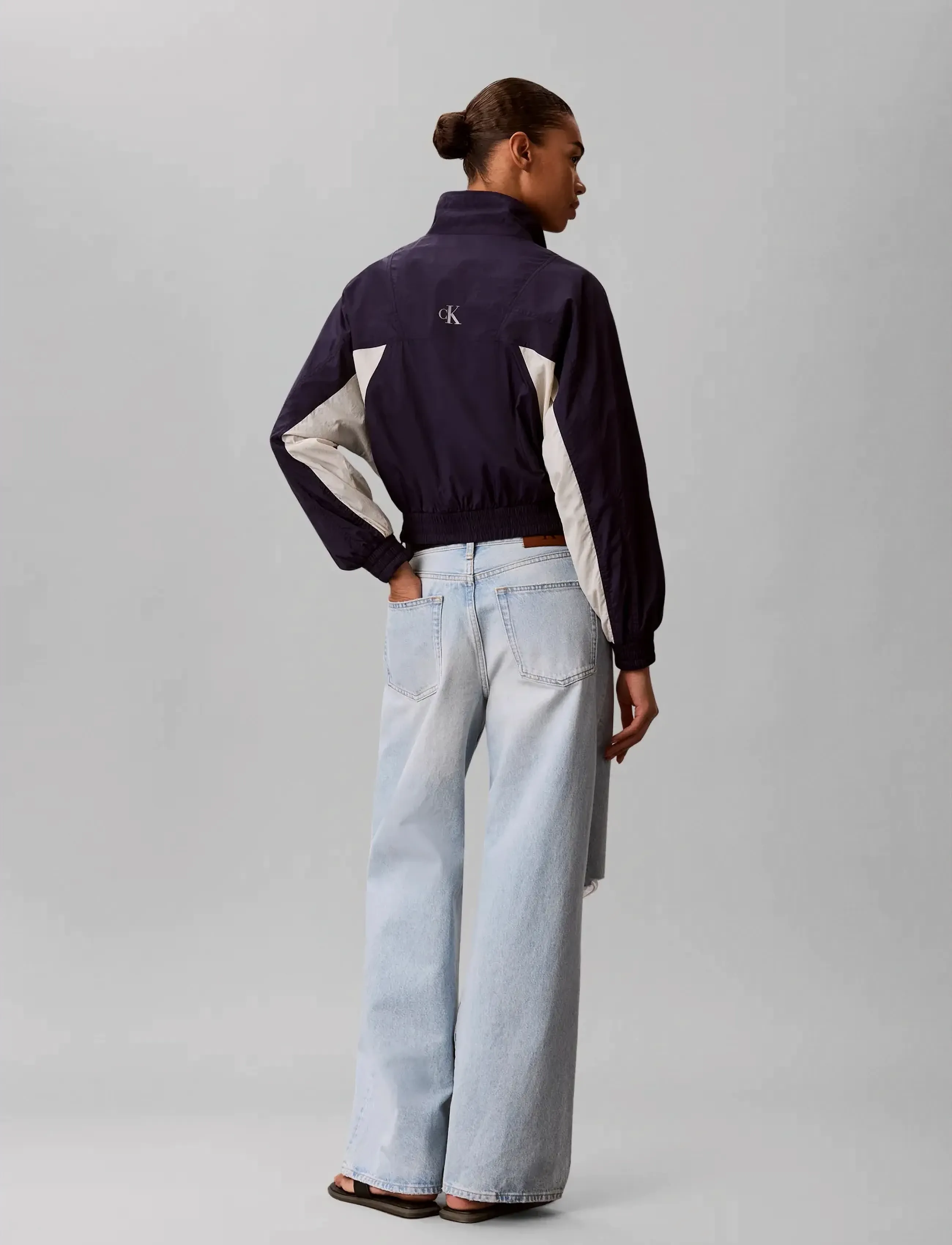 Crop Dolman Colorblock Jacket 2
