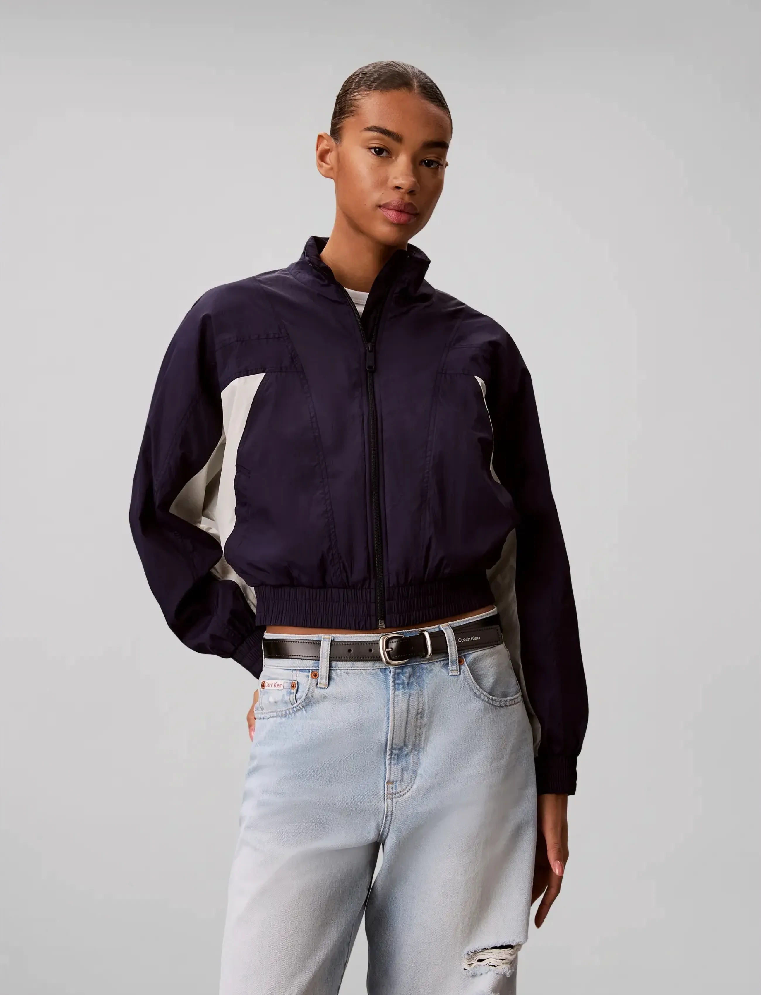 Crop Dolman Colorblock Jacket 3