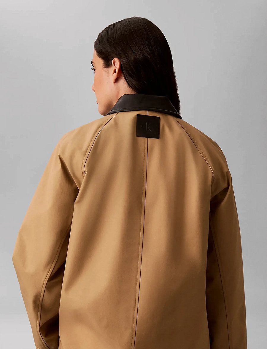 Calvin Klein Jeans - CLASSIC COTTON TWILL CHORE JKT - hagnýtir jakkar - tigers eye black - 3