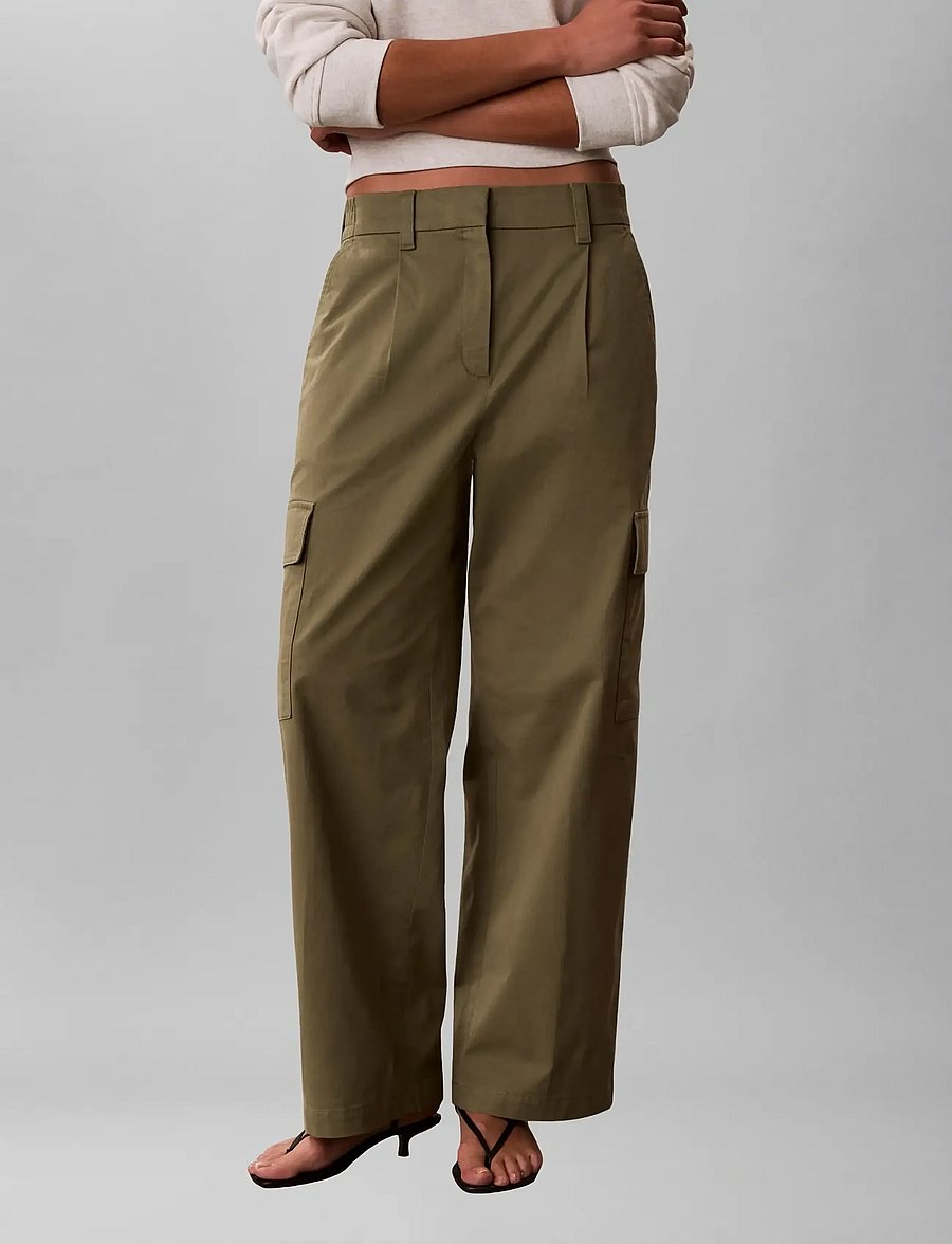 Calvin Klein Jeans - COTTON EWAIST CARGO PANT - cargobukser - deep lichen green - 3
